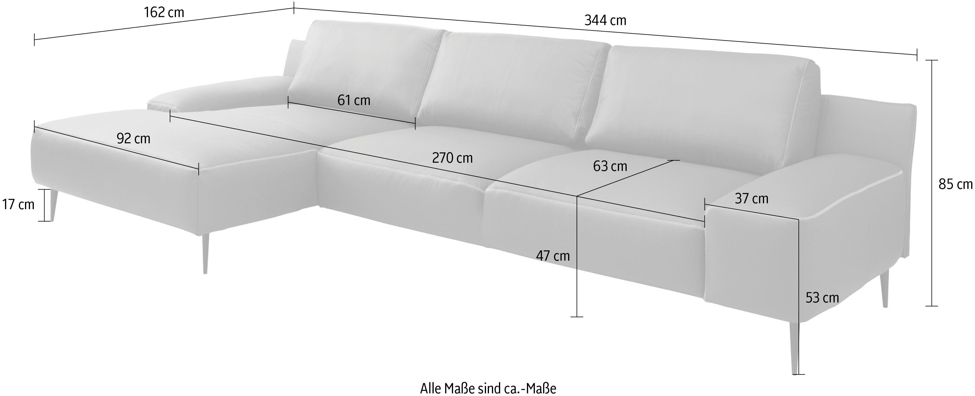 designwerk Hoekbank Forma, tijdloze designbank met actuele poot, L-vorm