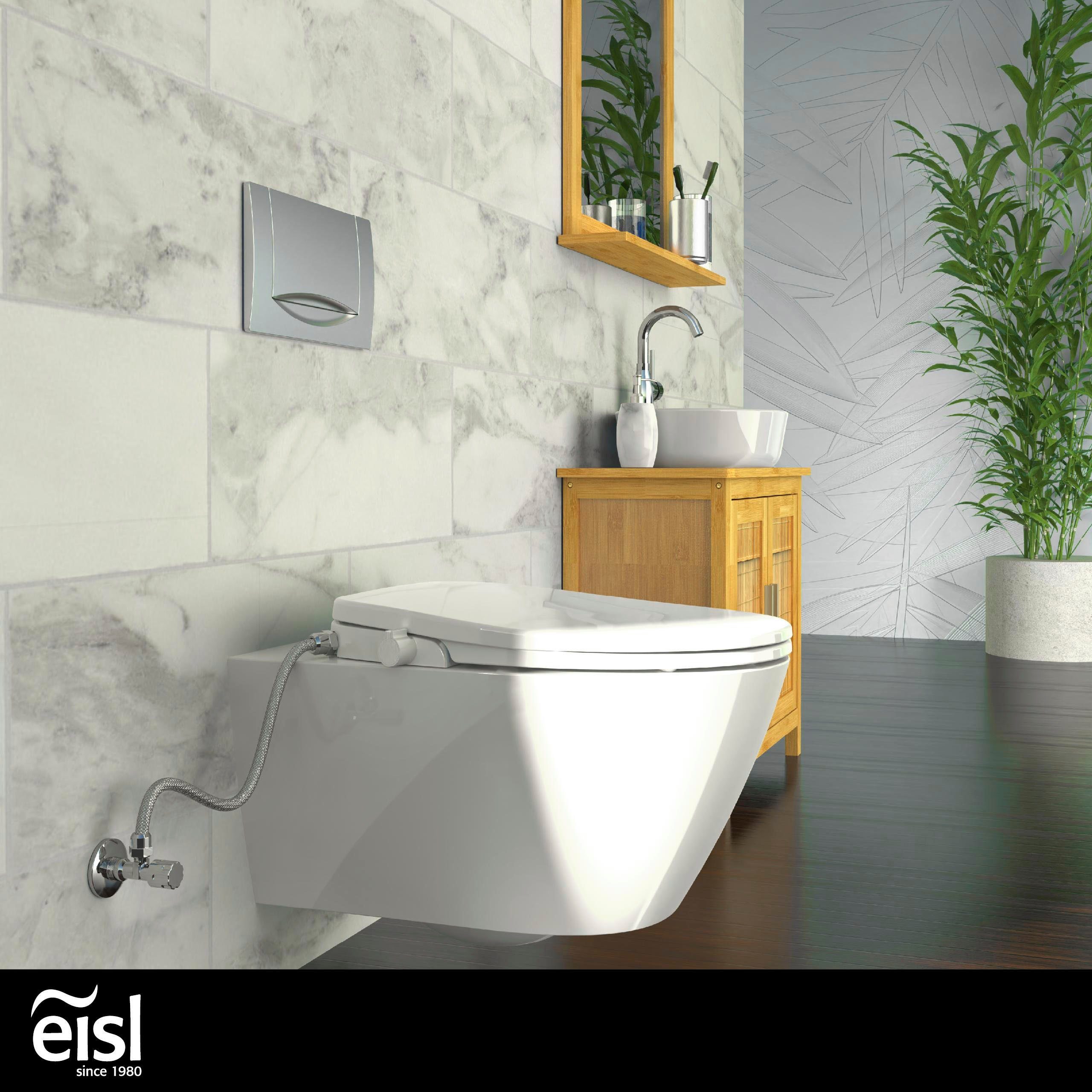 Eisl Douche-toiletzitting Bidet inzet Daalautomatiek, snelsluiting
