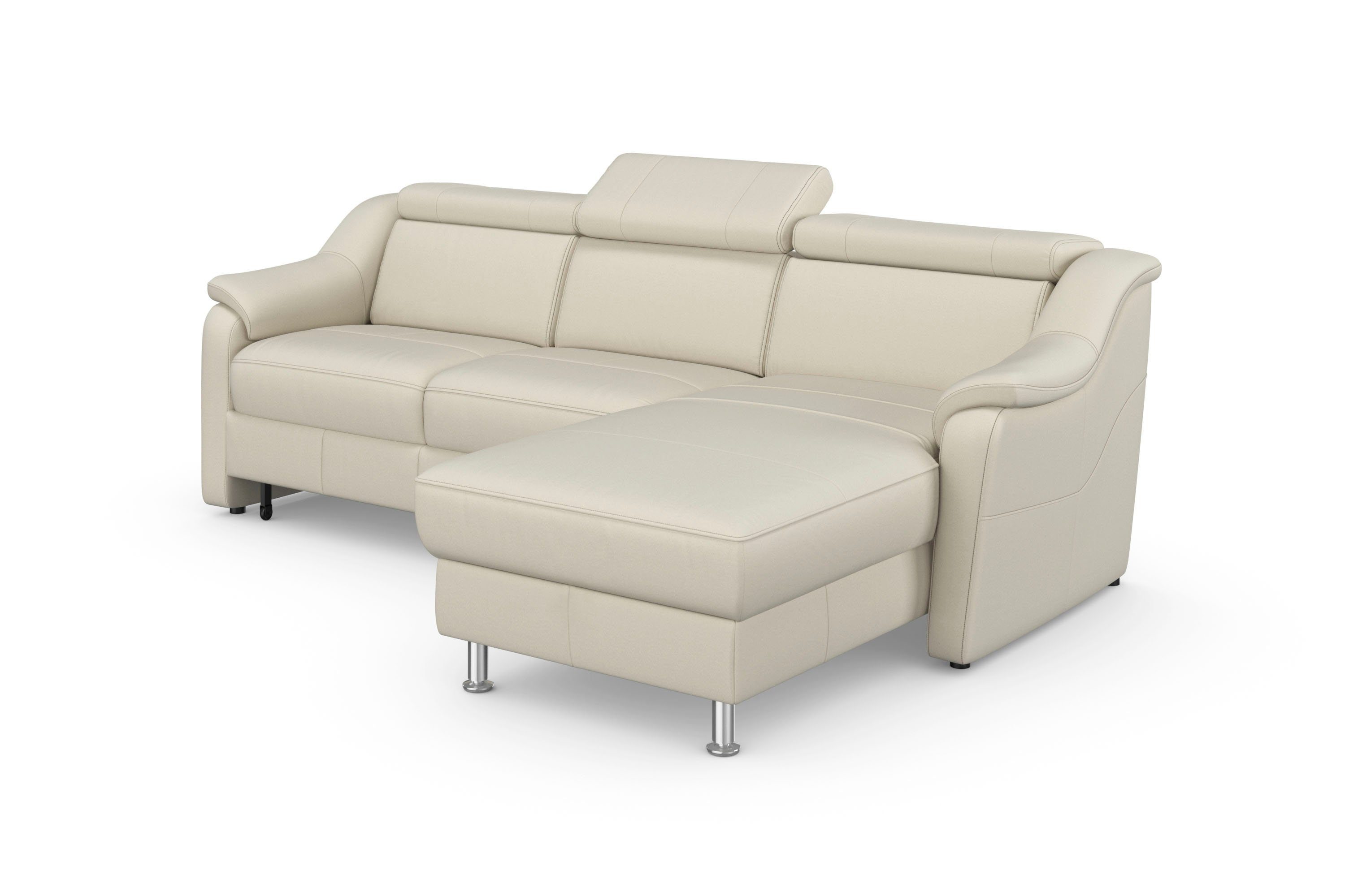 sit&more Hoekbank Freetown L-vorm met verstelbare hoofdsteun en comfortabele binnenvering