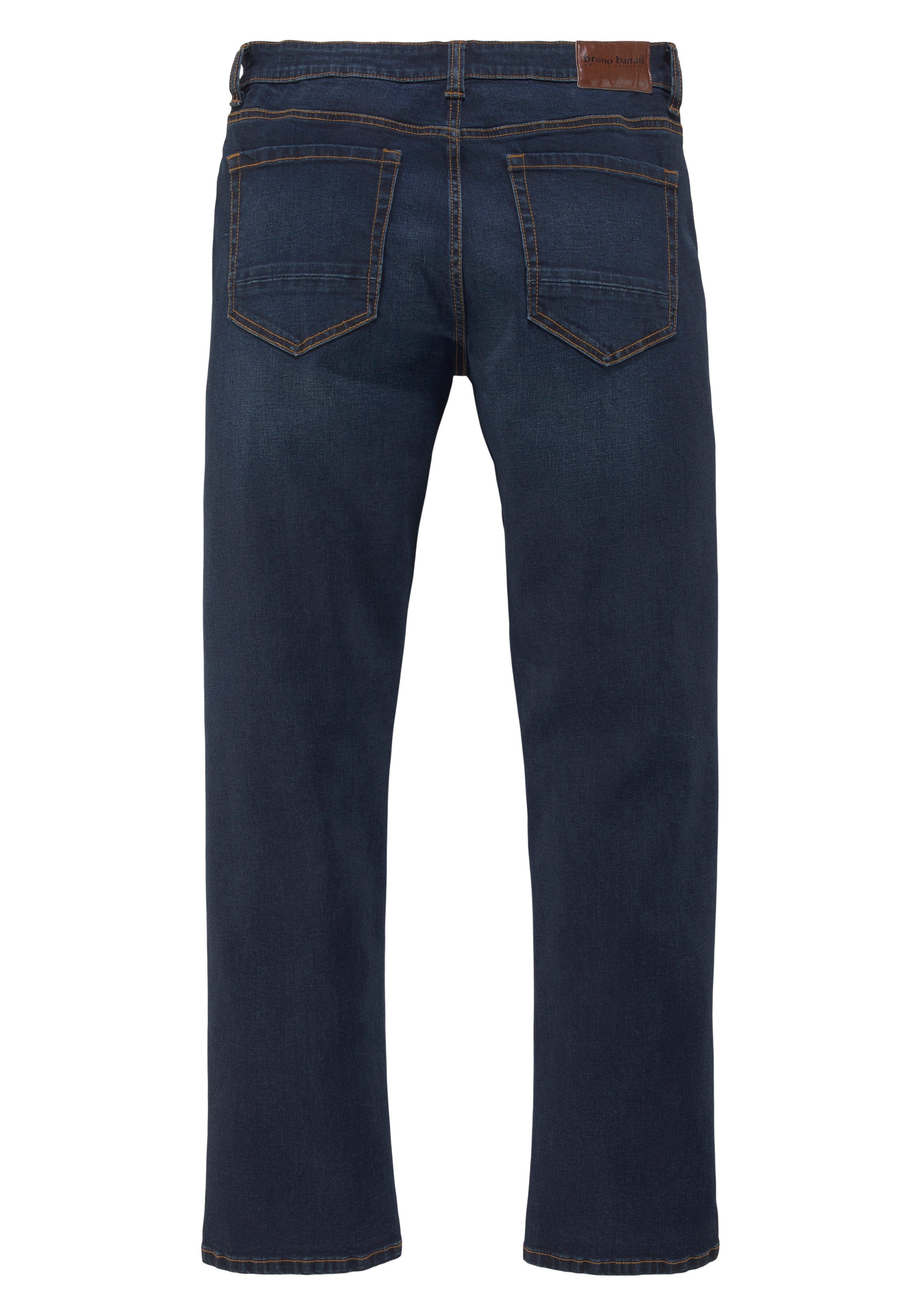 Bruno Banani Straight jeans Hutch rechte broekspijpen, gedeeltelijk met modieuze destroyed-effecten,