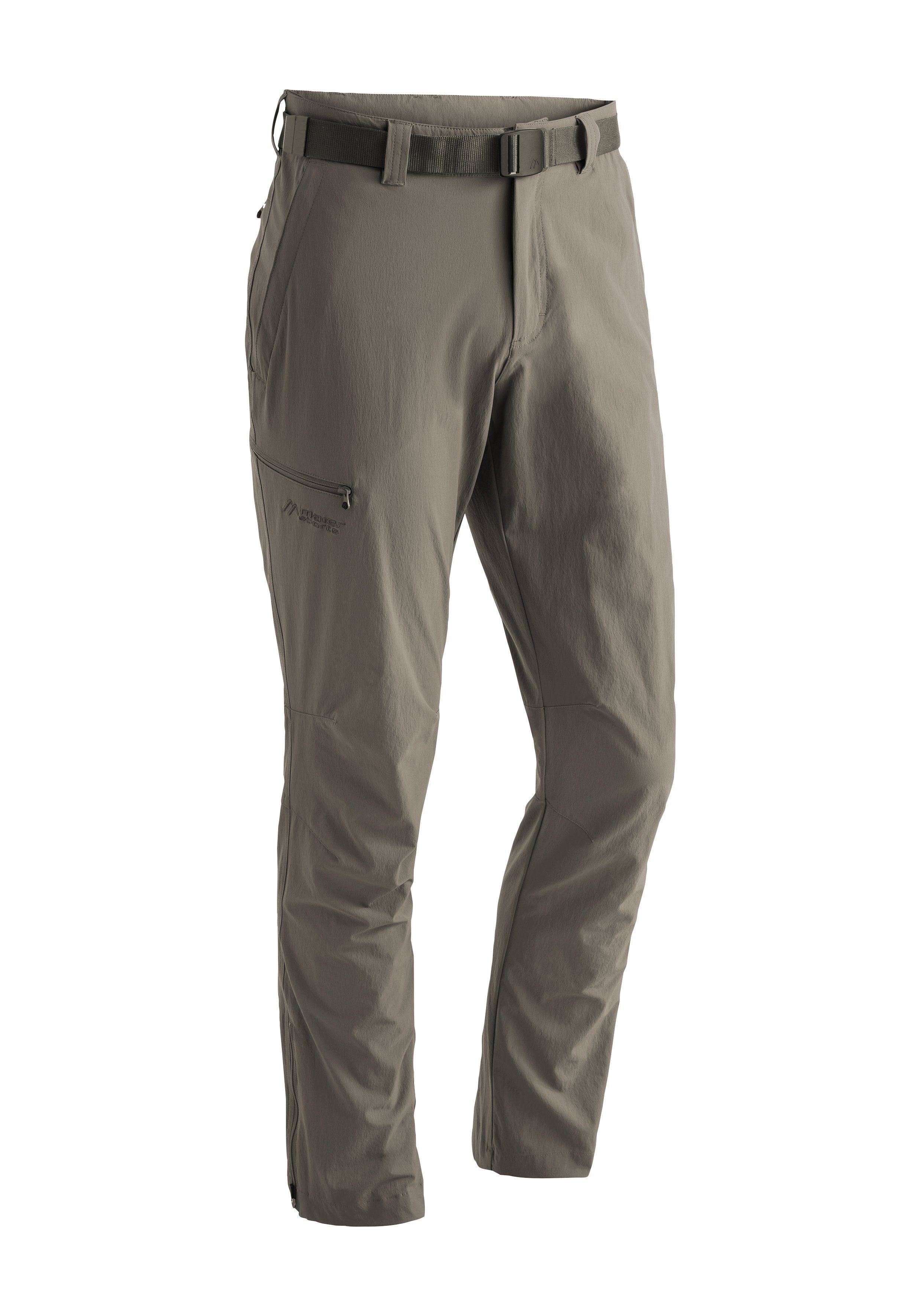 Maier Sports Functionele broek Torid slim Heren wandelbroek, ademende outdoor-broek, 4 zakken, slim fit heren broeken maat 48 beige