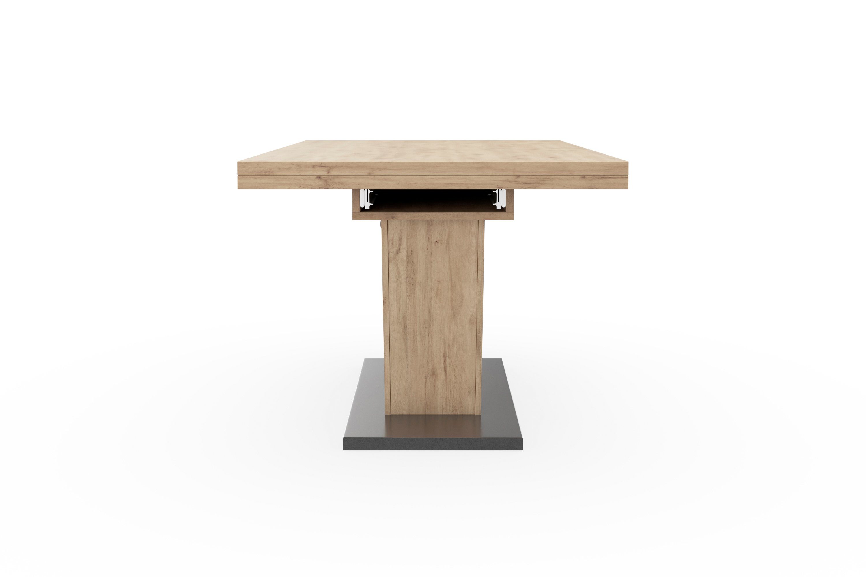 Mäusbacher Eettafel Comfort tafel TOPSELLER! Mäusbacher eettafel met V-frame en voetplaat. Breedte 180-280