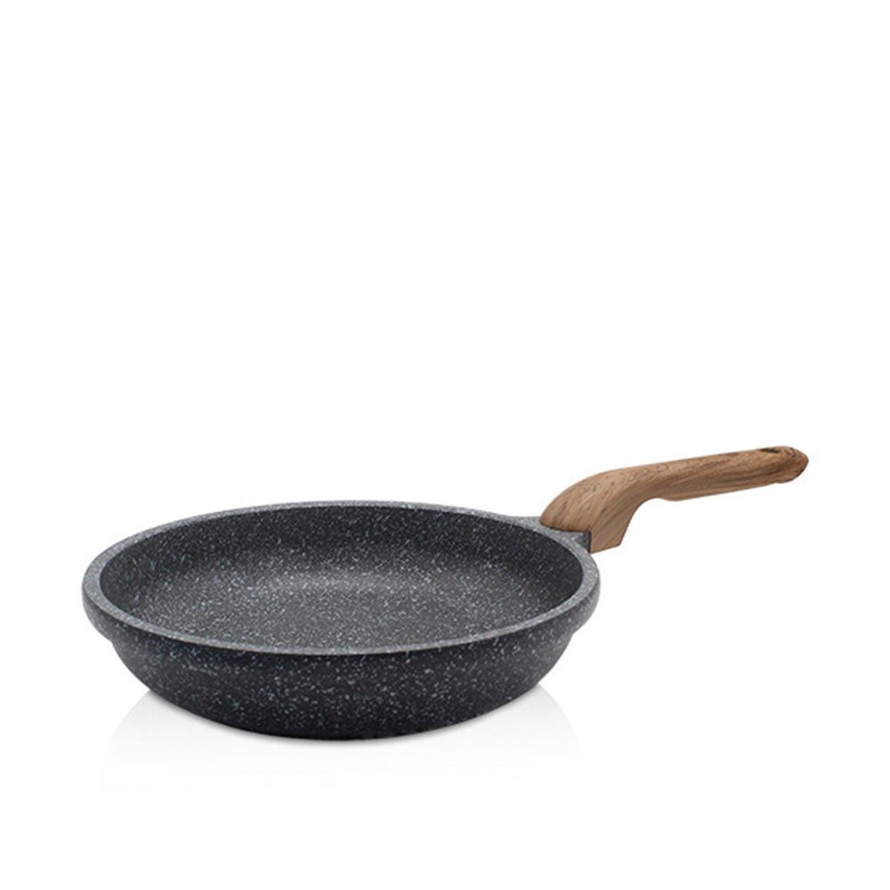 Krüger Koekenpan Gietaluminium koekenpan plat Texas (1-delig) koekenpannen maat Ø 20 CM X 5 CM zwart