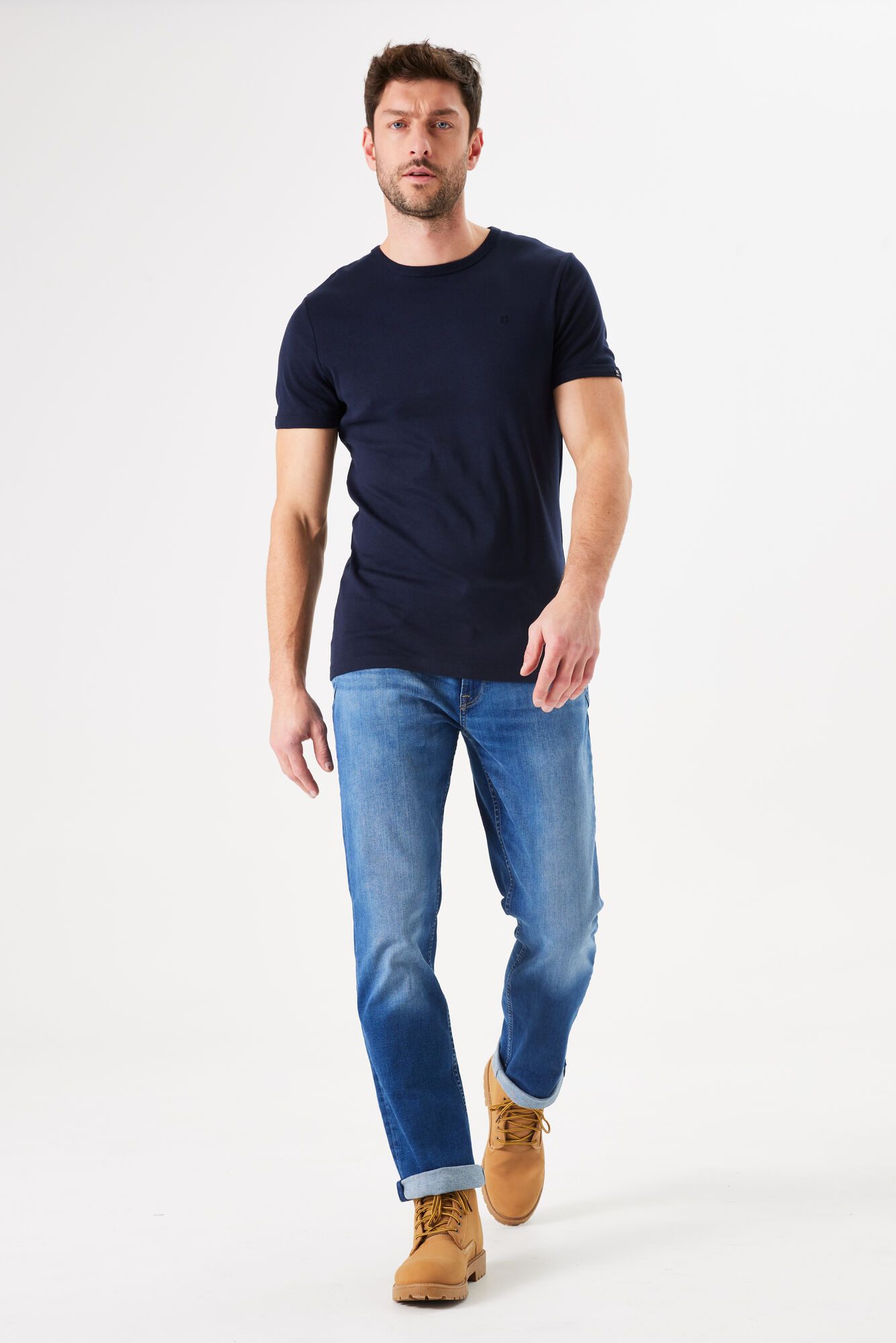 Garcia Straight jeans Rocko in five-pocketsstijl heren straight jeans maat 30 blauw