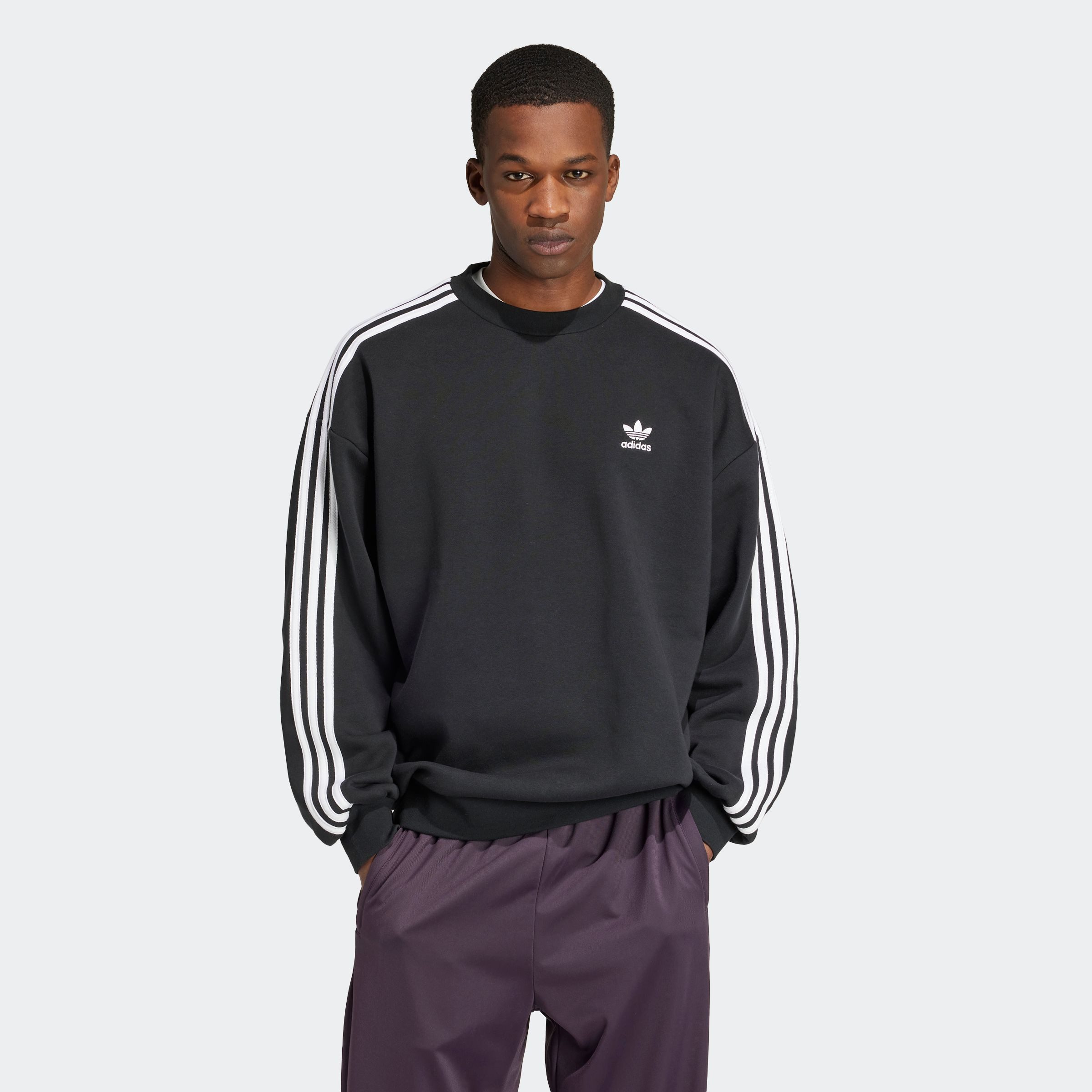 adidas Originals Sweatshirt Oversize crew heren sweaters maat S zwart