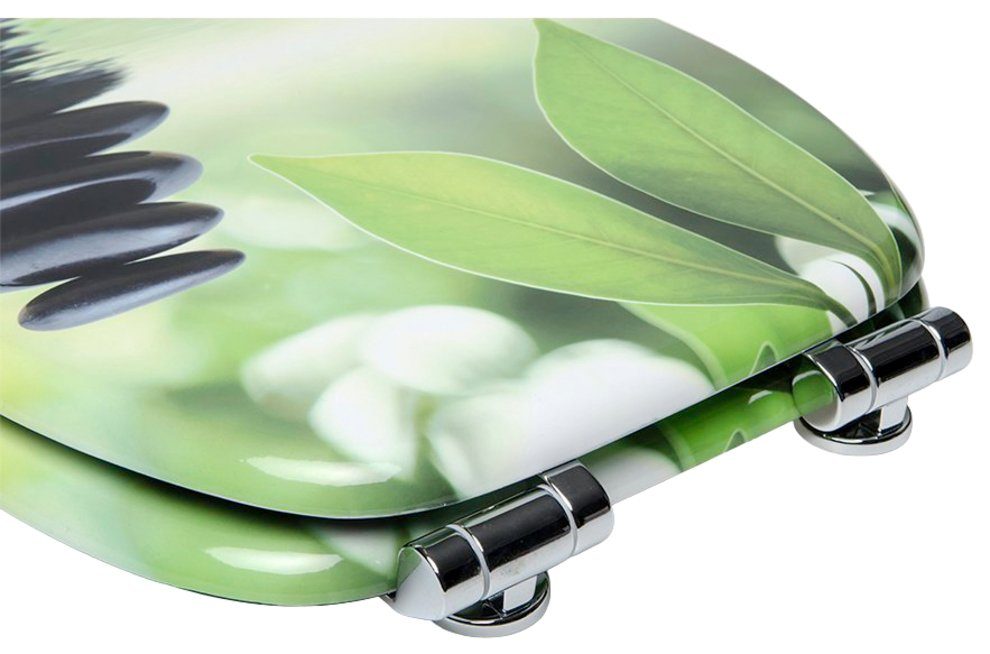 Sanilo Set badkameraccessoires Harmony bestaand uit toiletzitting, badmat en wastafelplug (complete set, 3-delig)
