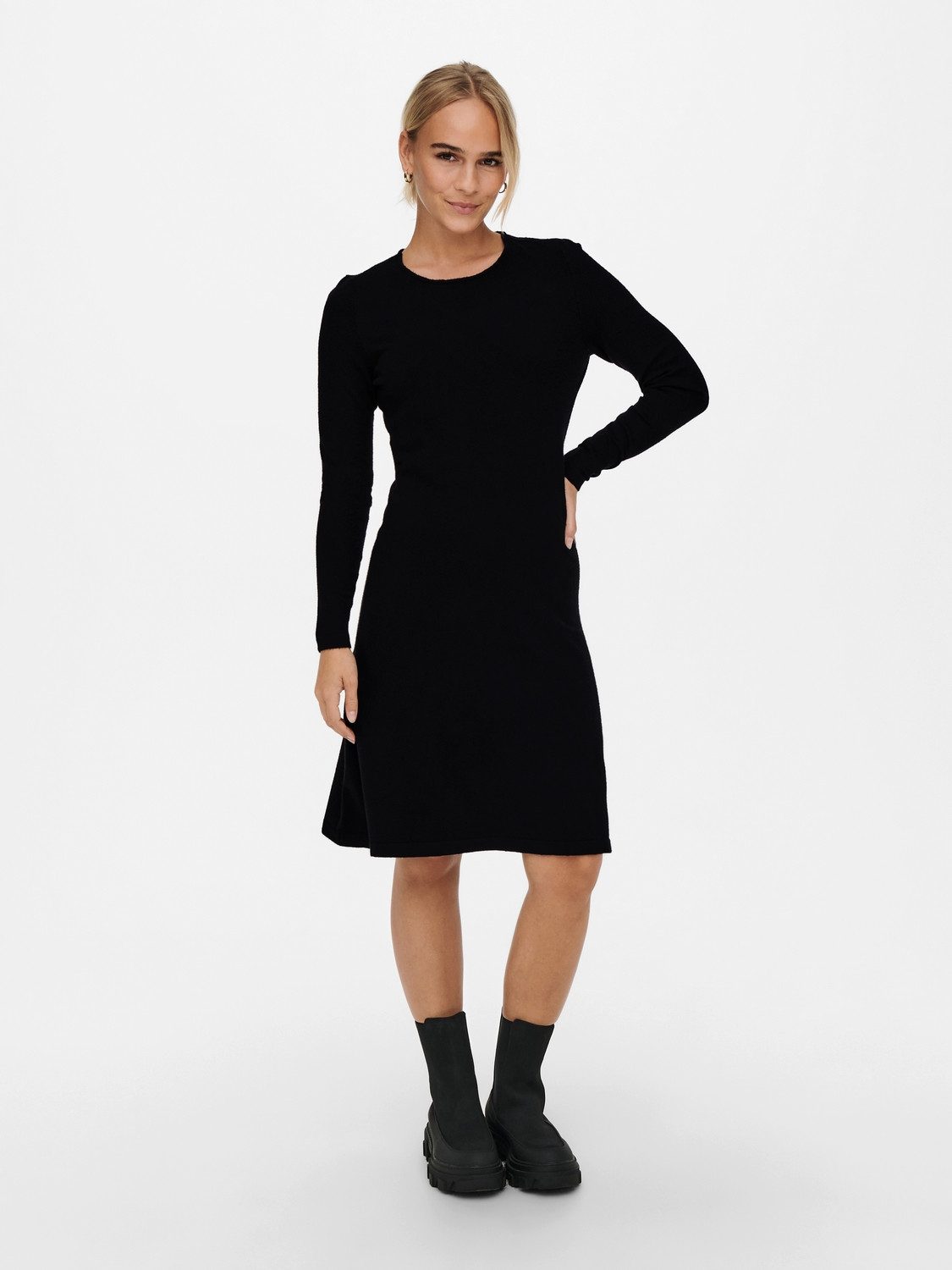 Only Gebreide jurk ONLNEW DALLAS O-NECK DRESS KNT