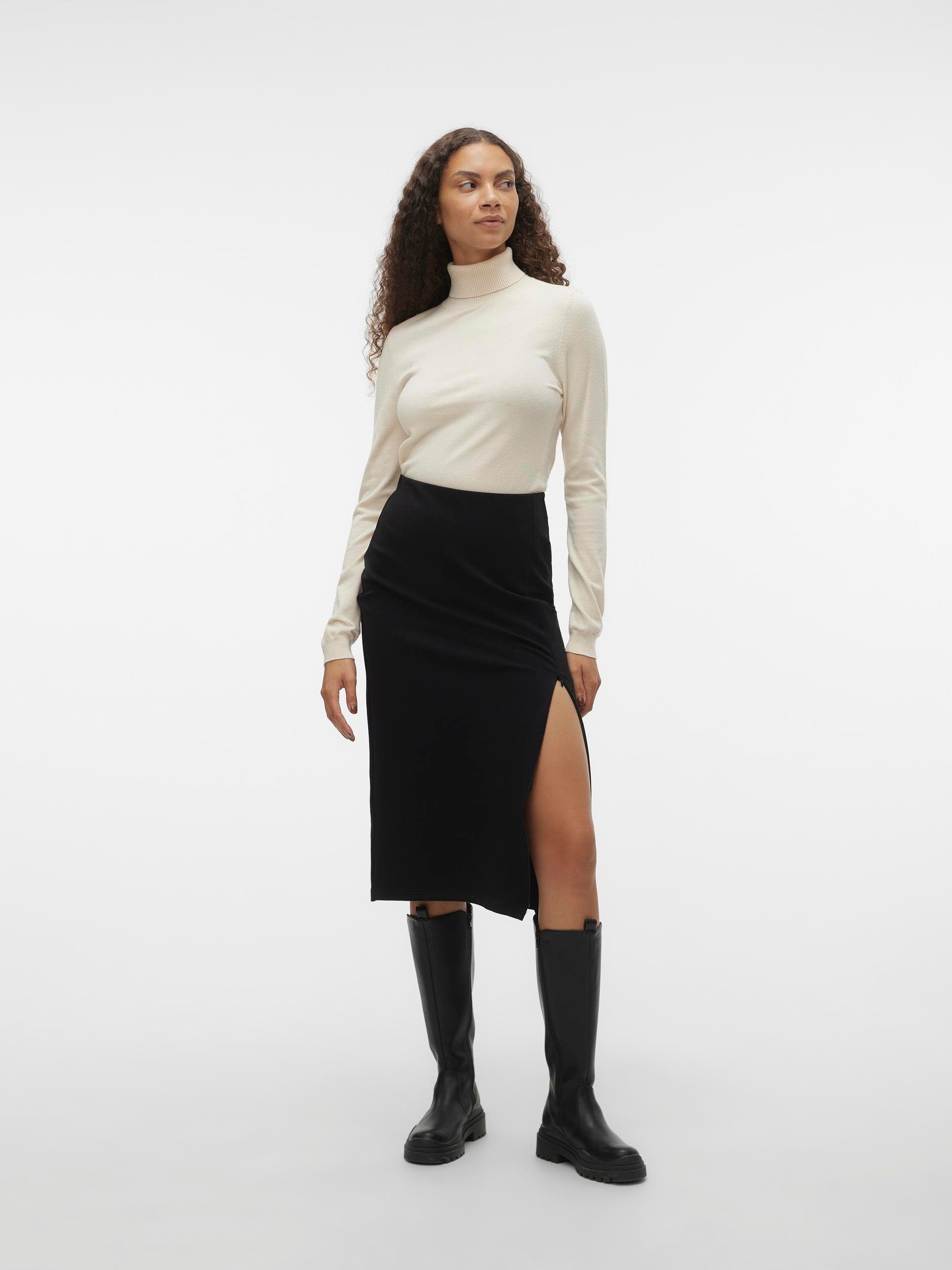 Vero Moda Coltrui VMHAPPINESS LS ROLLNK PULLOVE GA BOO REP