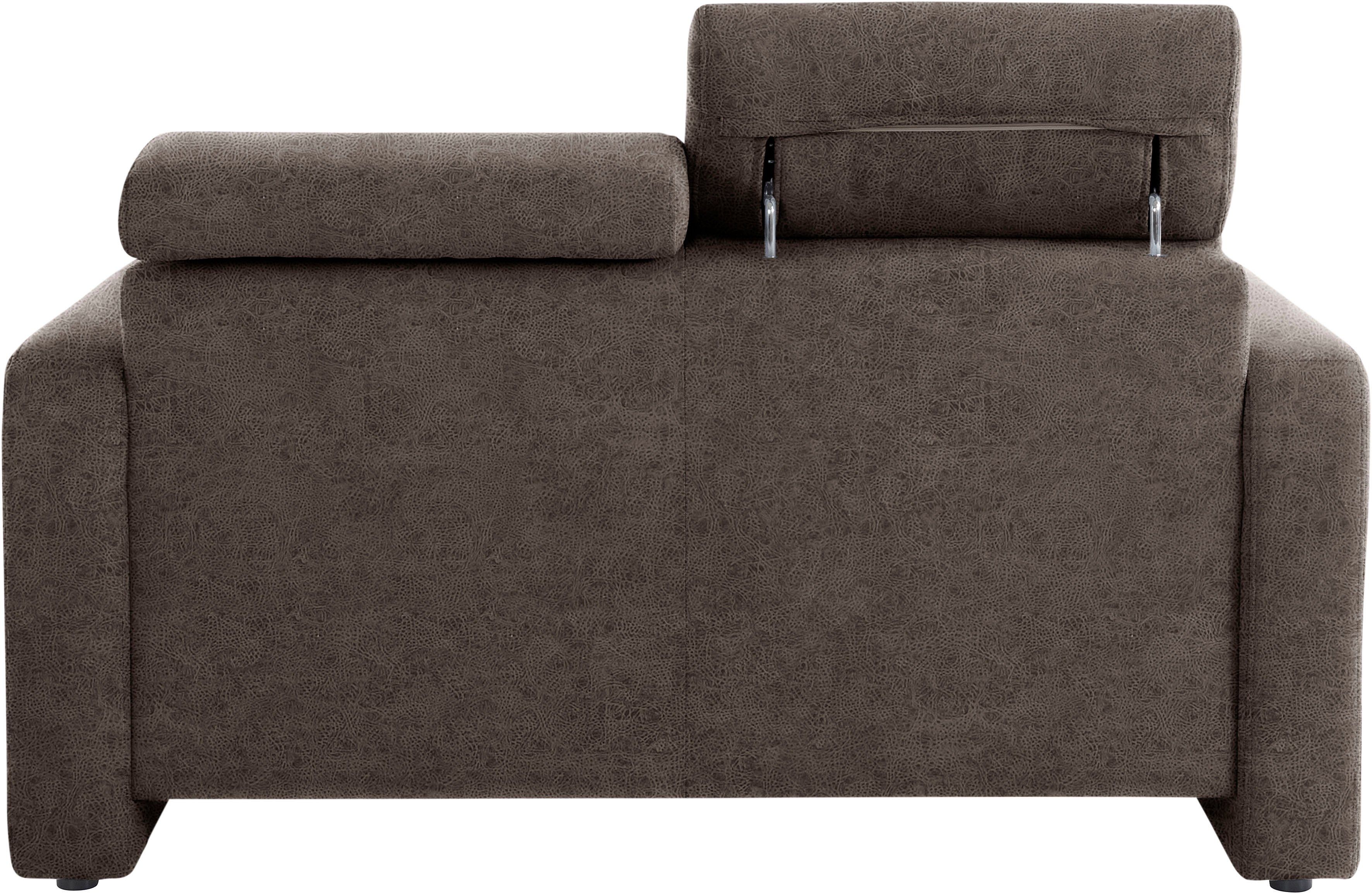 sit&more 2-zitsbank Bologna met verstelbare hoofdsteun en binnenvering
