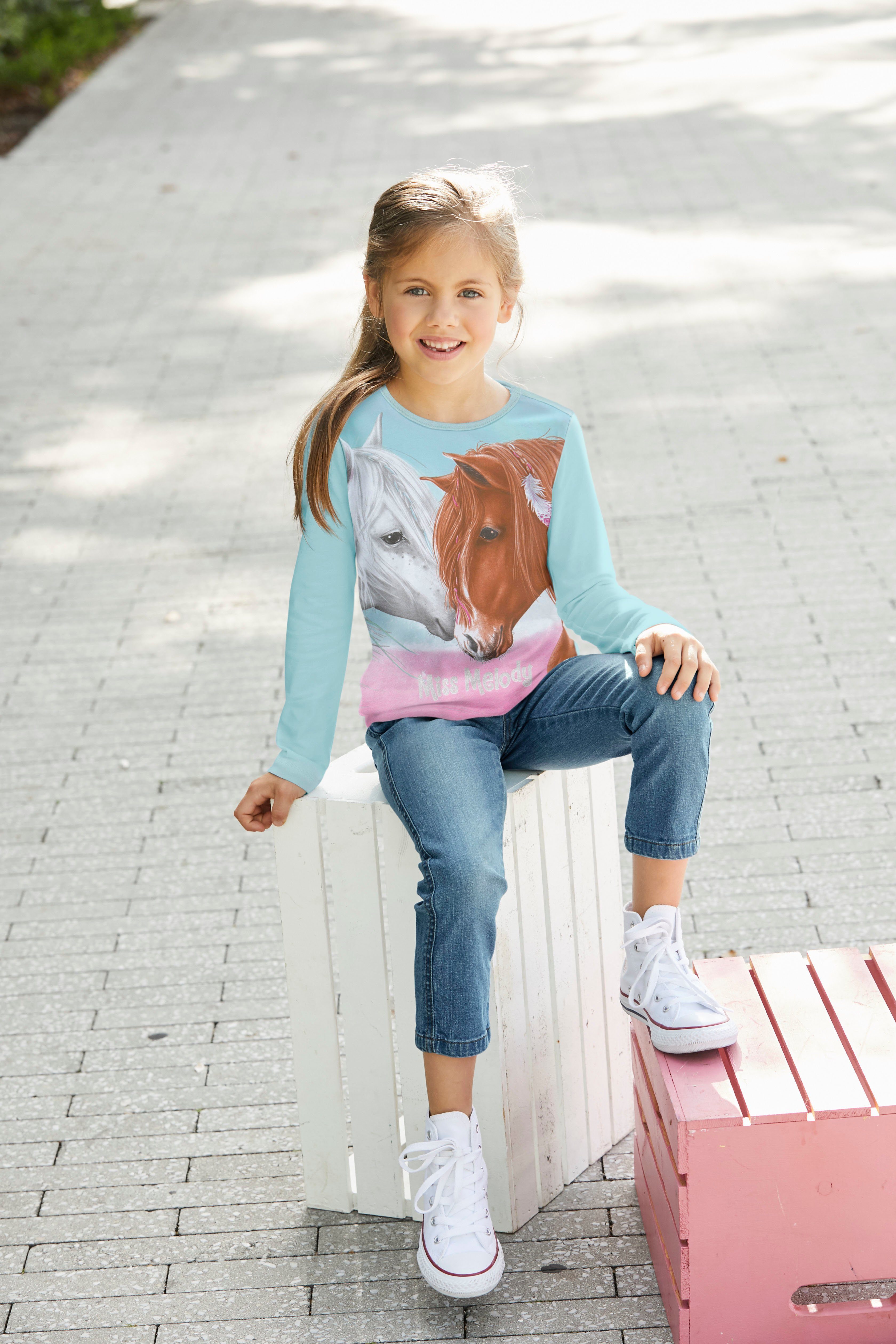 Miss Melody Shirt met lange mouwen voor paardenfans