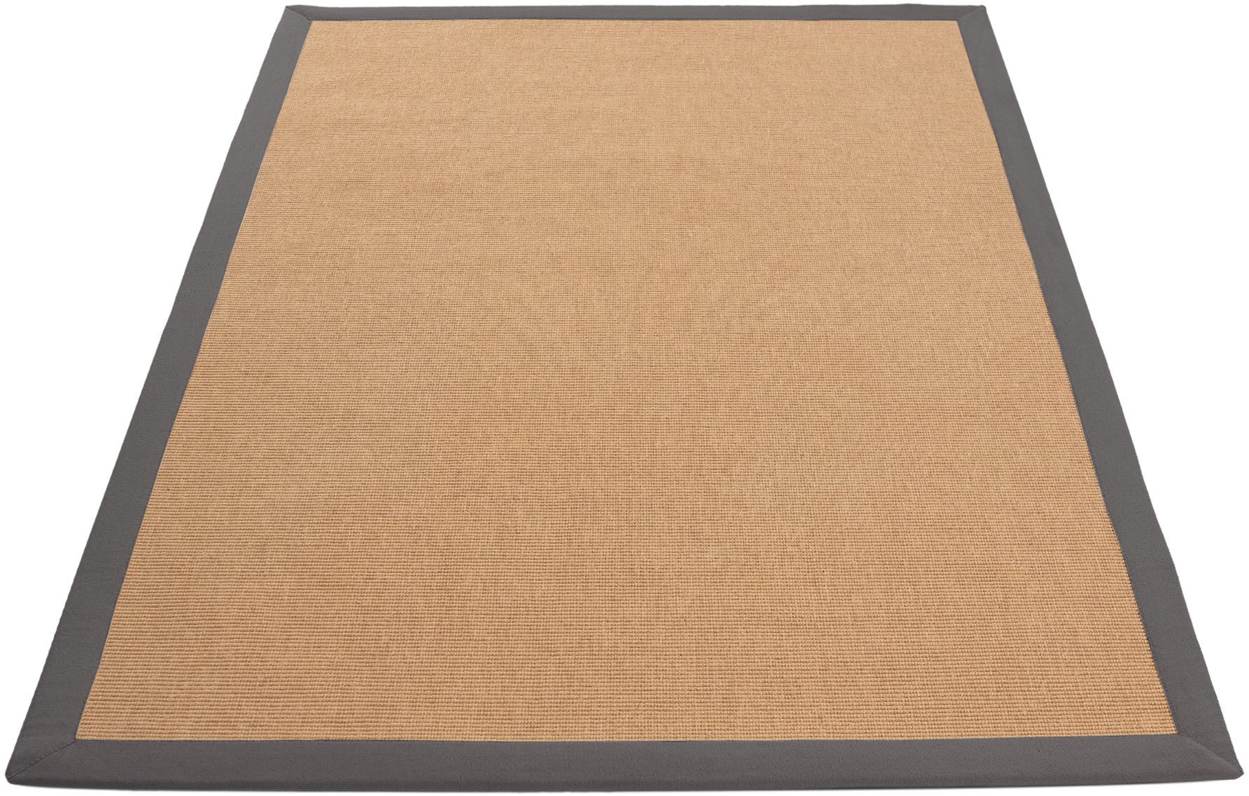 carpetfine Sisalkleed Sisal met gekleurd randdessin, antislip achterzijde