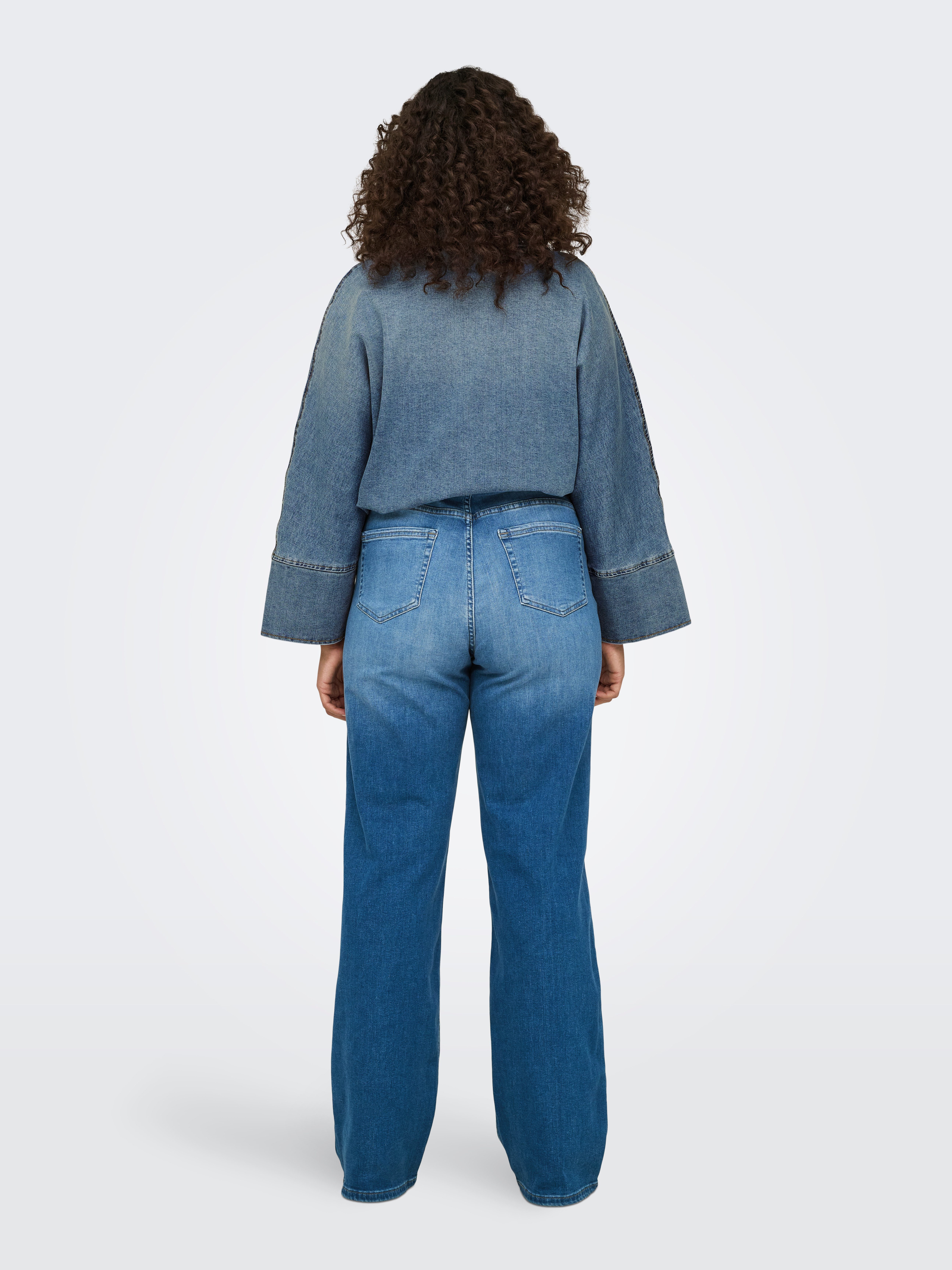 ONLY CARMAKOMA High-waist jeans CARWILLY HW WIDE DNM REA12187 NOOS