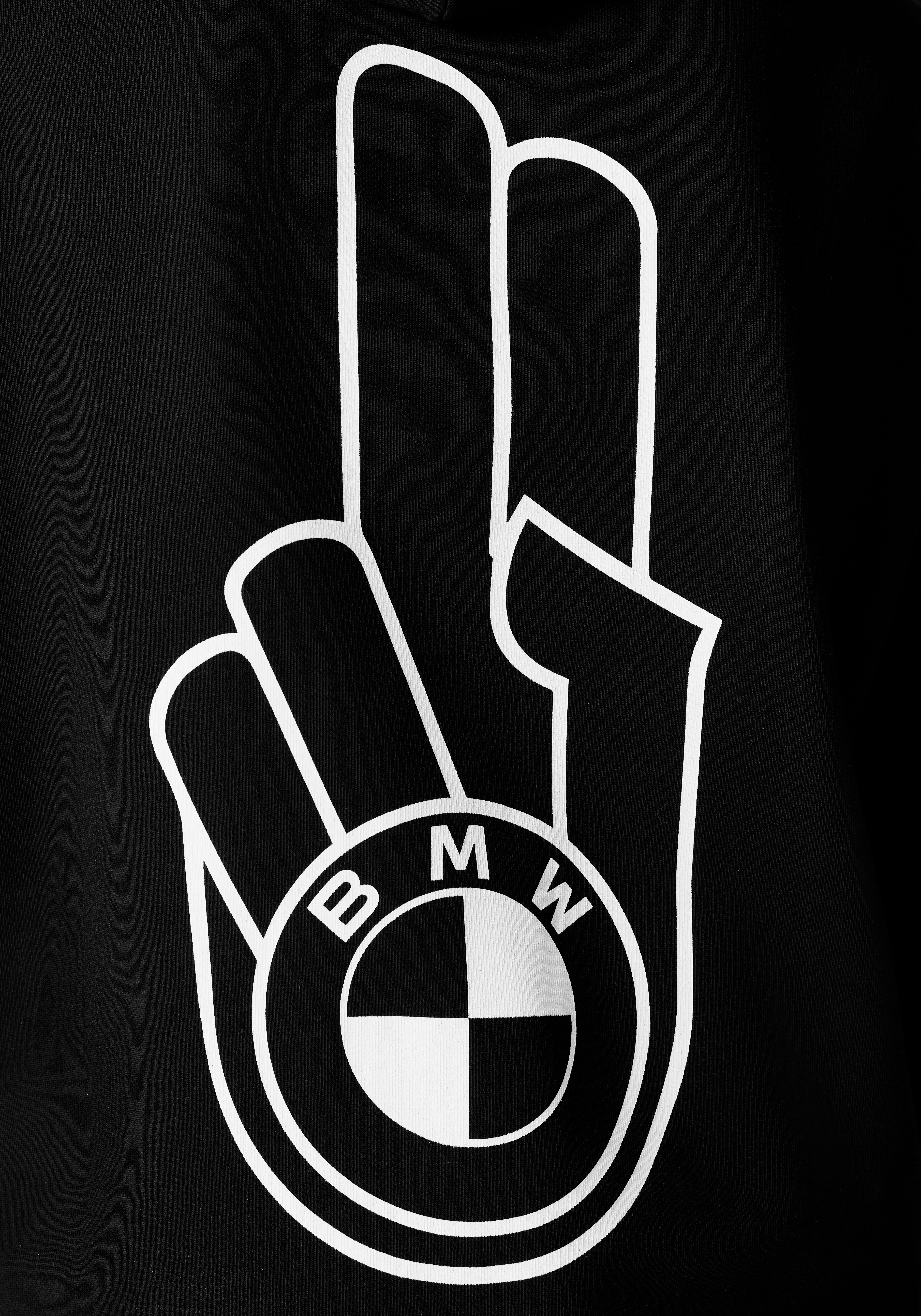 BMW Hoodie met druk op borsthoogte