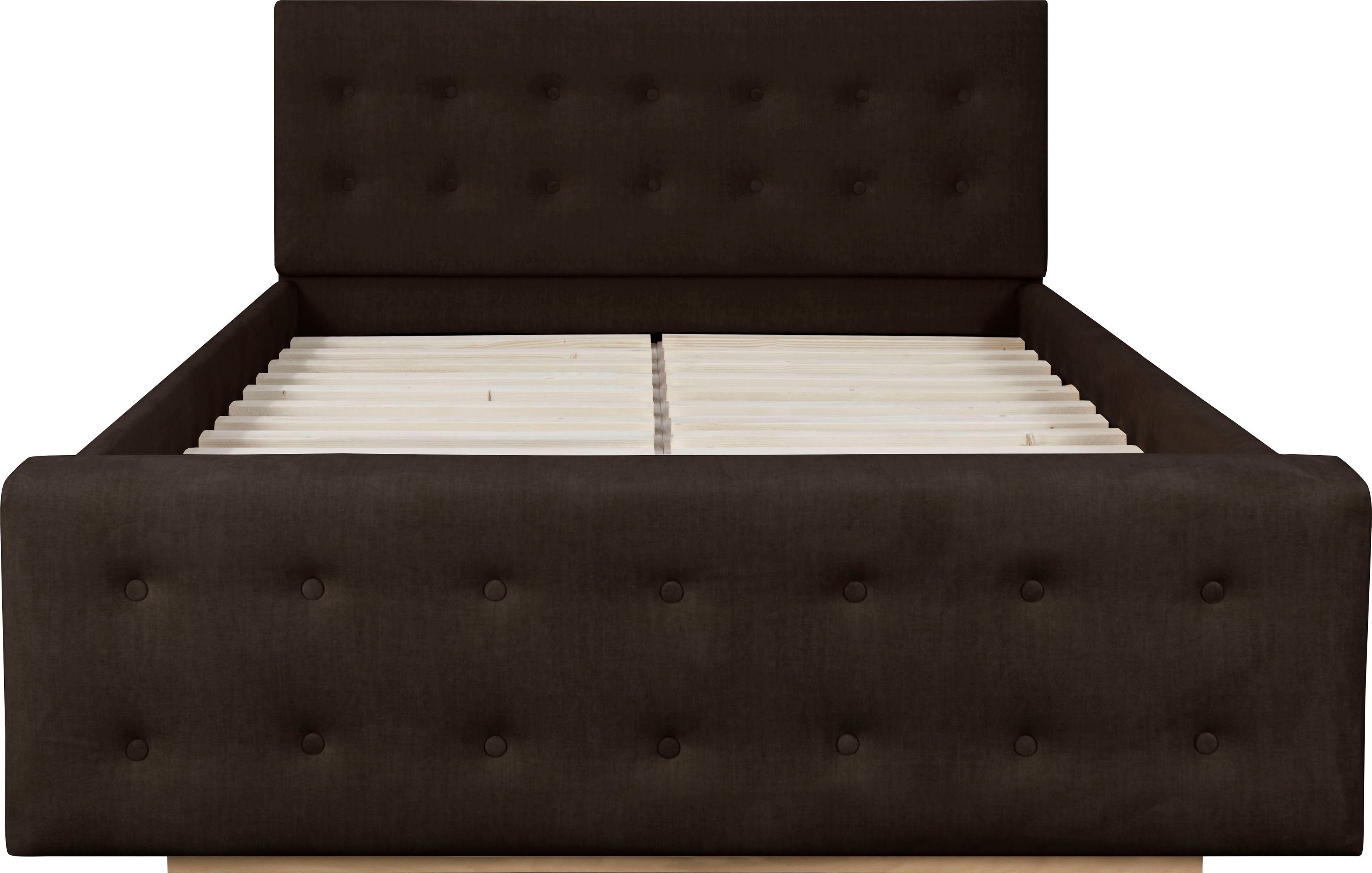 Home affaire Gestoffeerd bed Vaine in 5 breedten, ook in lengte 220 cm, incl. lattenrol