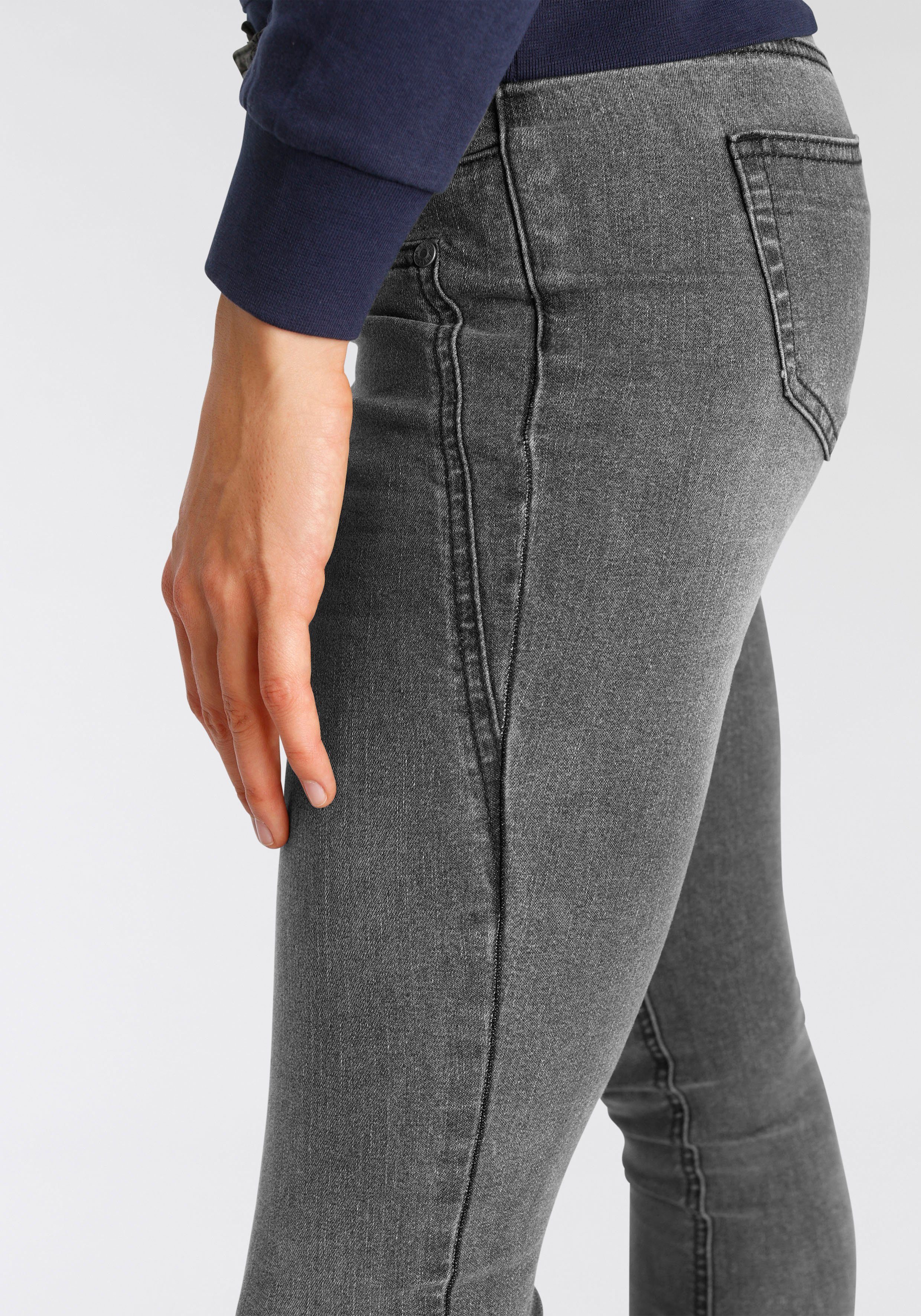 Arizona Skinny fit jeans Met geren extra-strakke been snit, lage taille