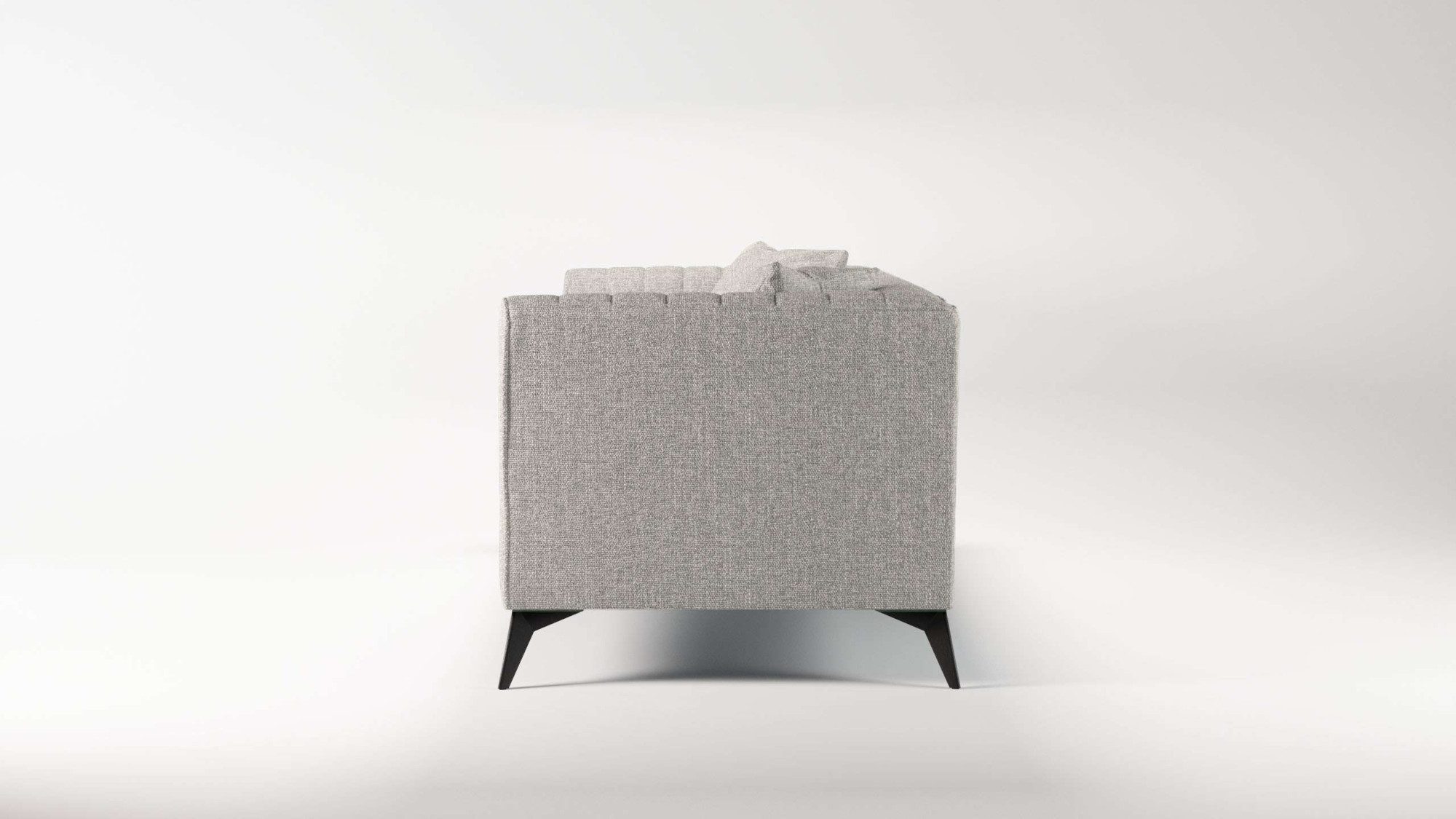 Places of Style 4-zitsbank MATTHEW elegant designsofa, afmetingen B/D/H: 231/86/74 cm XXL, stiksels in de rug, losse zitkussens, inclusief 2. sierkussen
