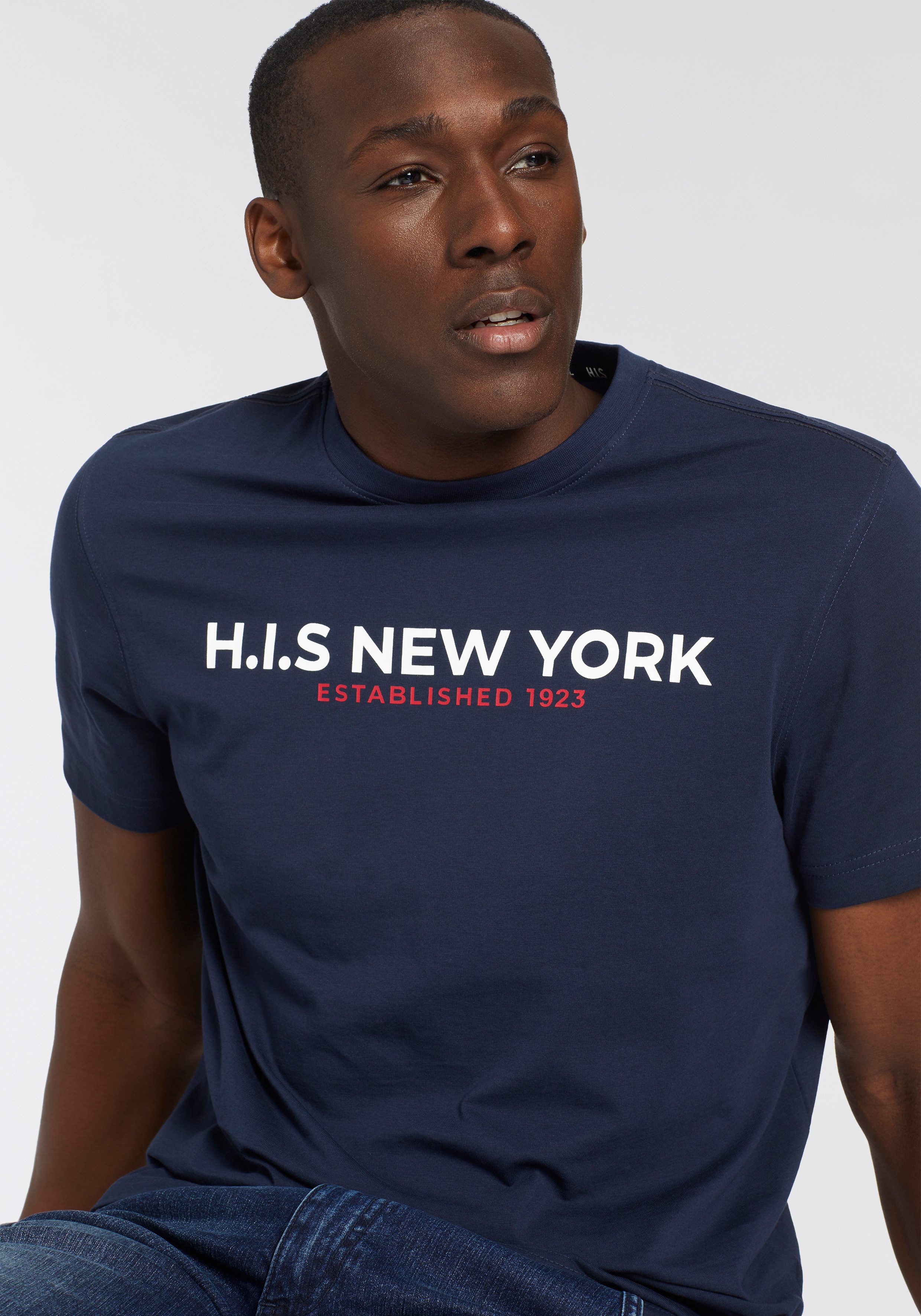 H.I.S T-shirt Met grote frontprint