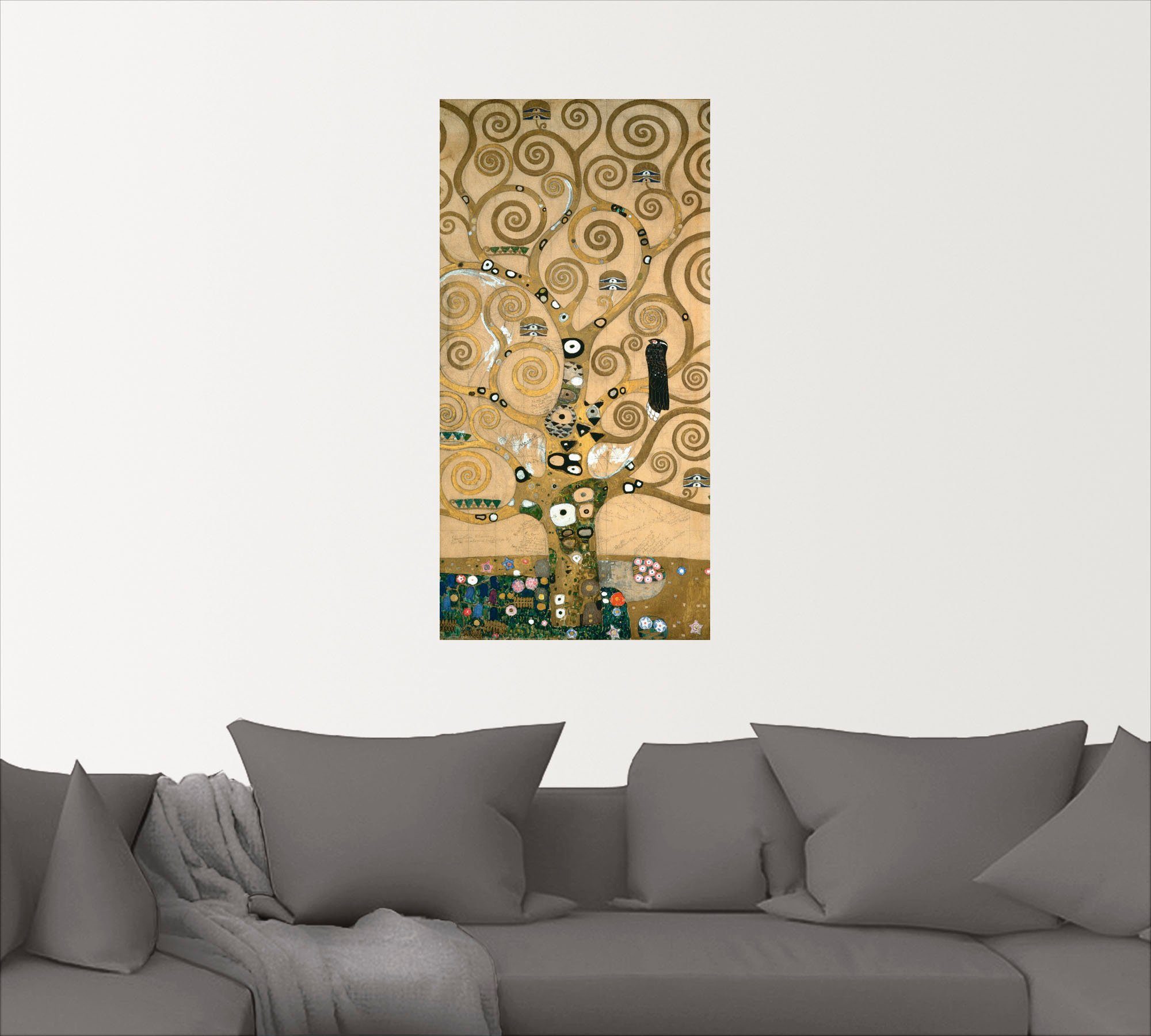 Artland Artprint Levensboom. Detail, werksjabloon als artprint op linnen, poster, muursticker in verschillende maten