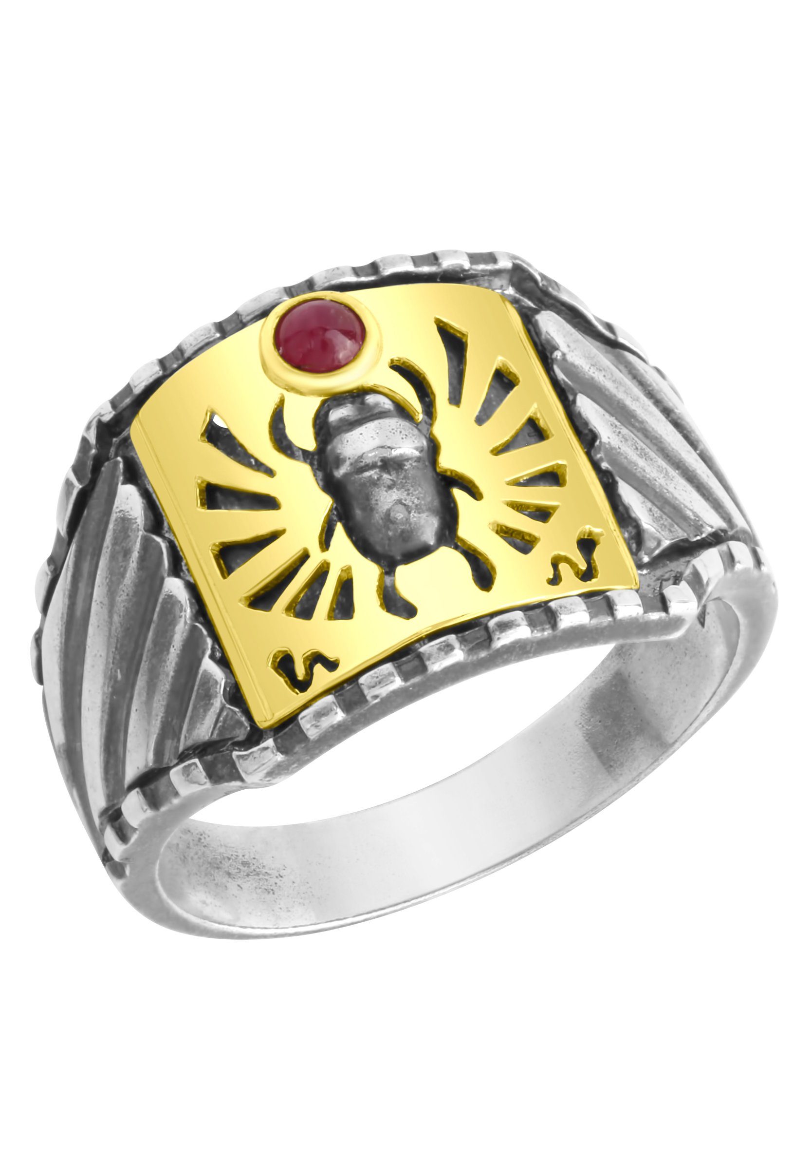 Firetti Zilveren ring Sieraad cadeau Goud 375 vinger ring scarabee