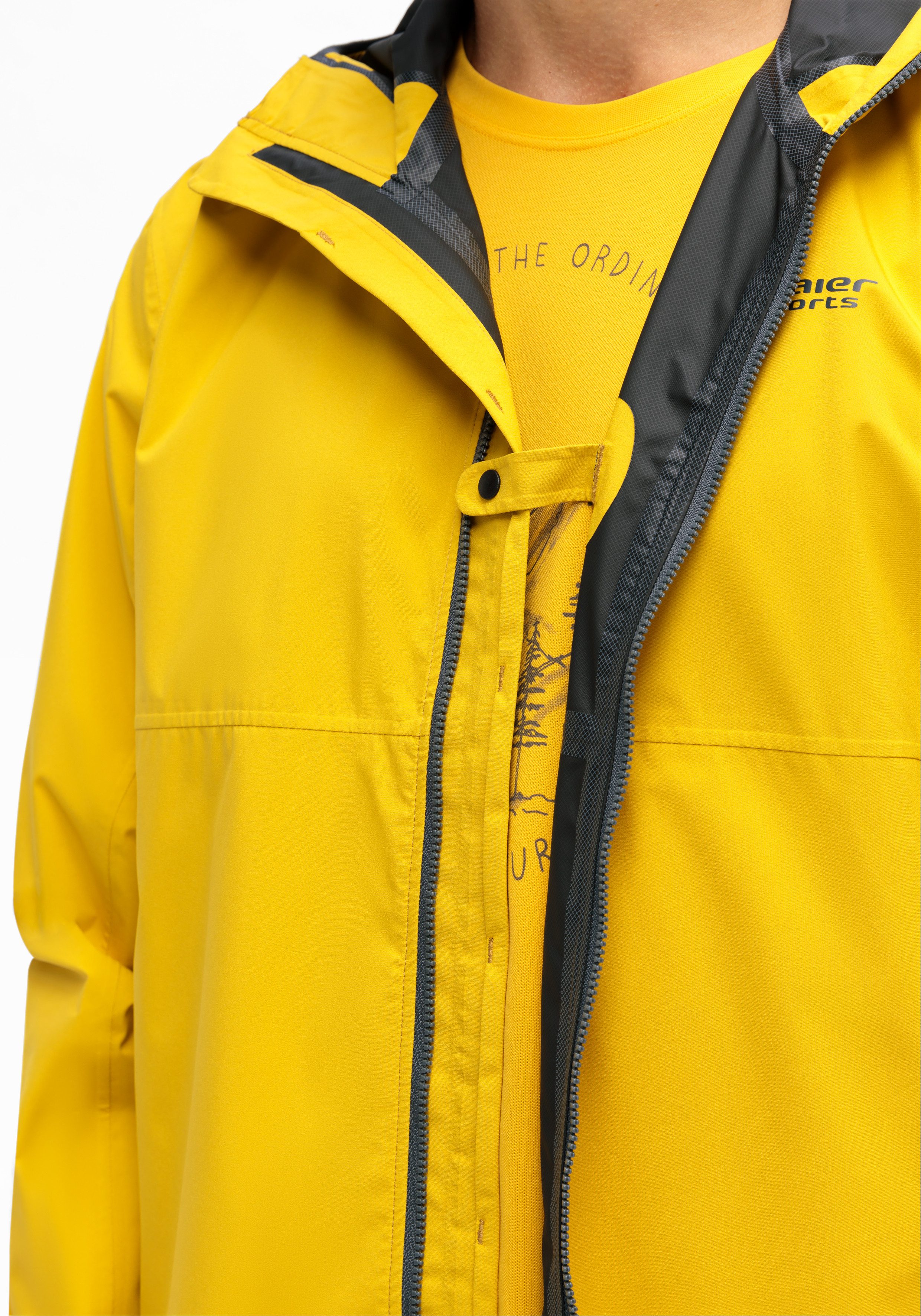 Maier Sports Outdoorjack Fanal M Heren jacke waterdicht, winddichte functionele jas, 2 buitenzakken