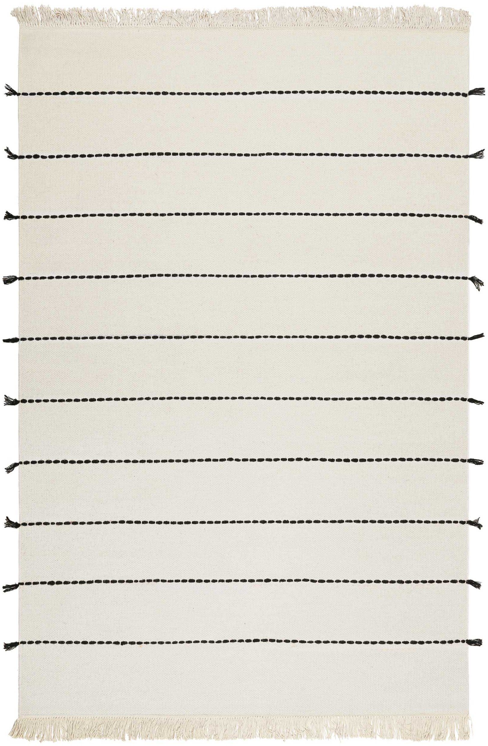 Esprit Wollen kleed Lina ESP-2205 Vloerkleed van natuurmateriaal met franje, modern design, woonkamer