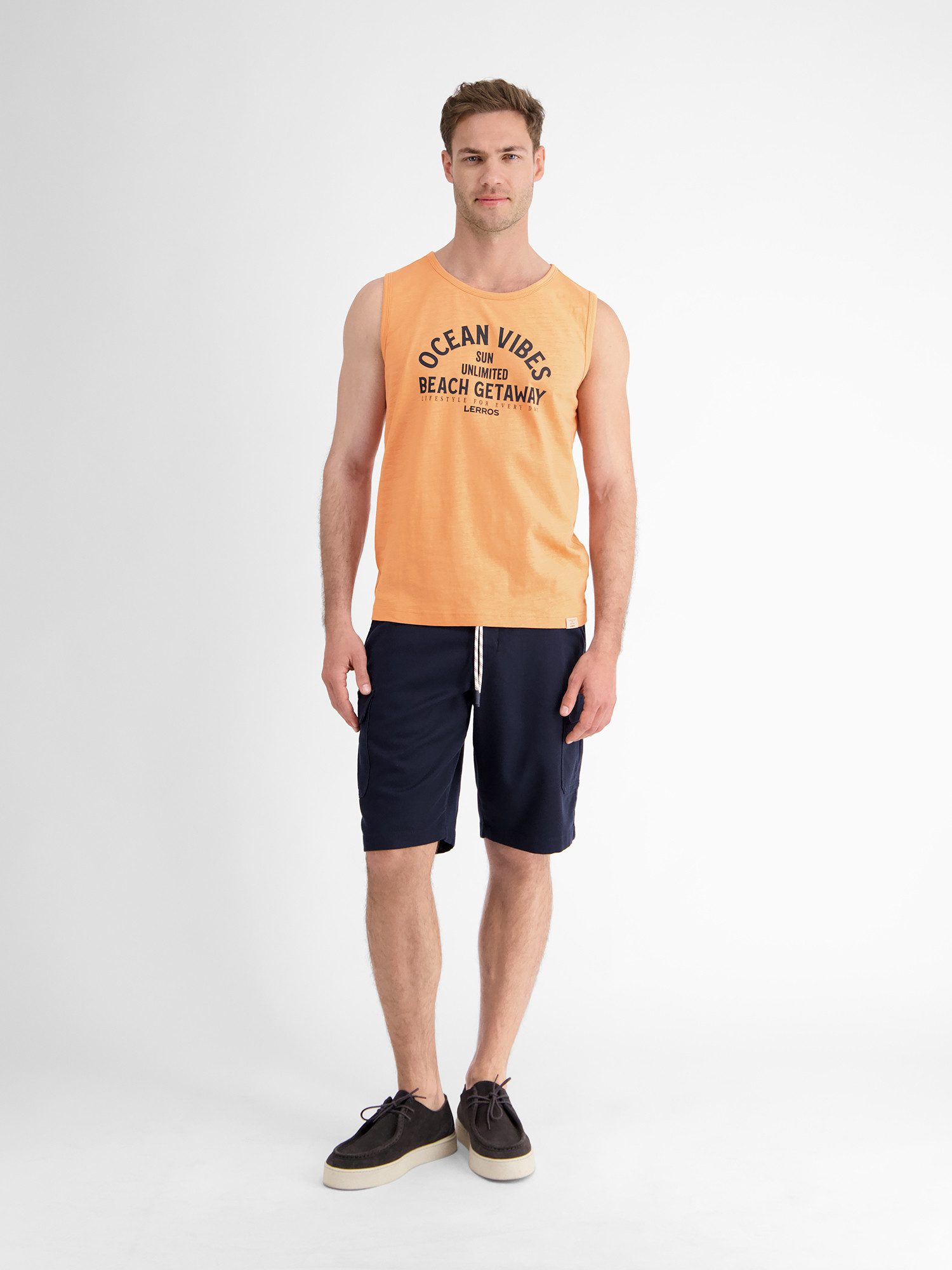 Lerros Muscle-shirt LERROS heren tanktop met borstprint