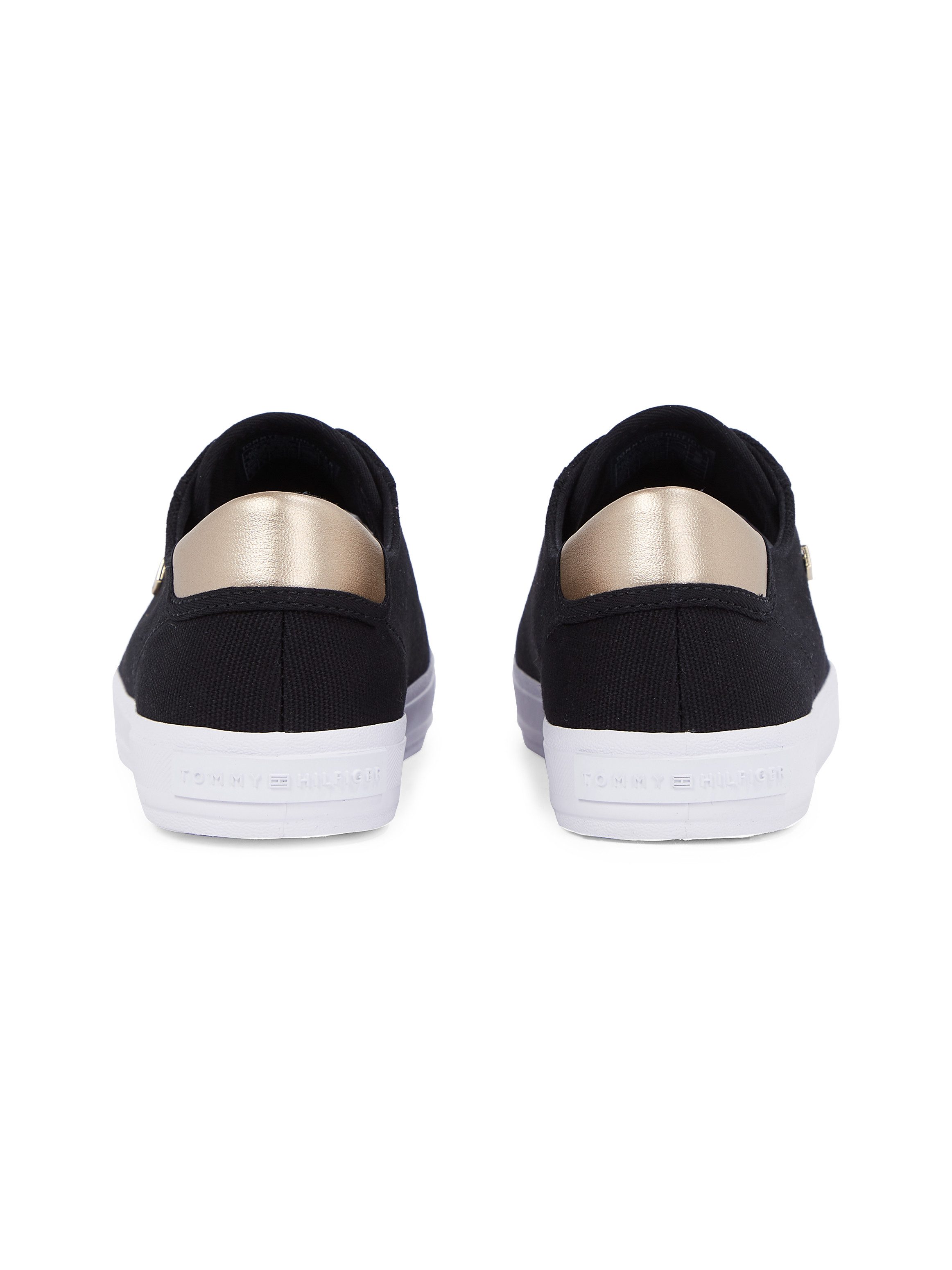 Tommy Hilfiger Plateausneakers VULC CANVAS LACE UP SNEAKER , vrijetijdsschoen, lage schoen, veterschoen, in smalle vorm