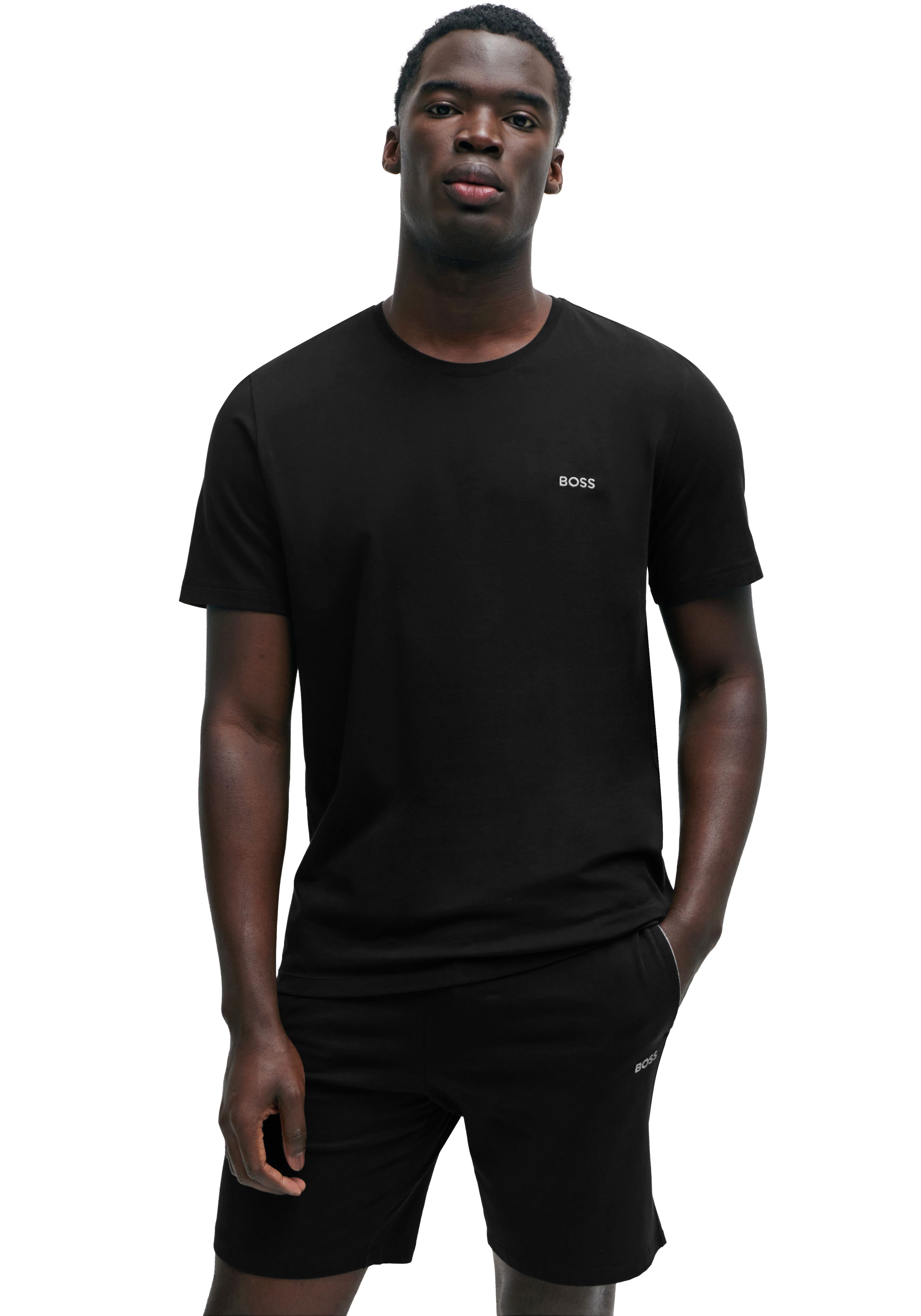 BOSS T-shirt Mix&Match T-Shirt R met boss-borduursel op de borst