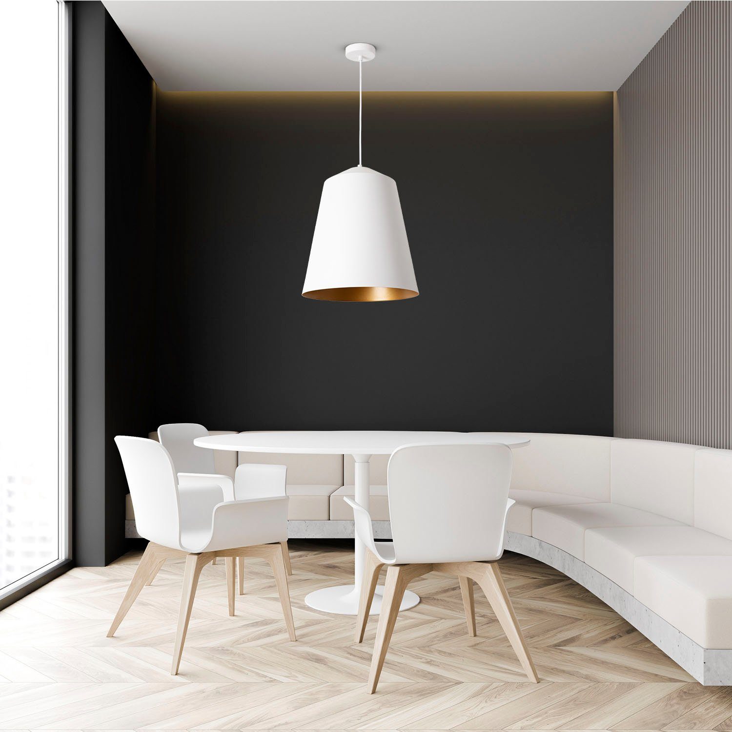 Paco Home Plafondlamp Jackson Woonkamer werkkamer poedercoating industrieel ontwerp E27