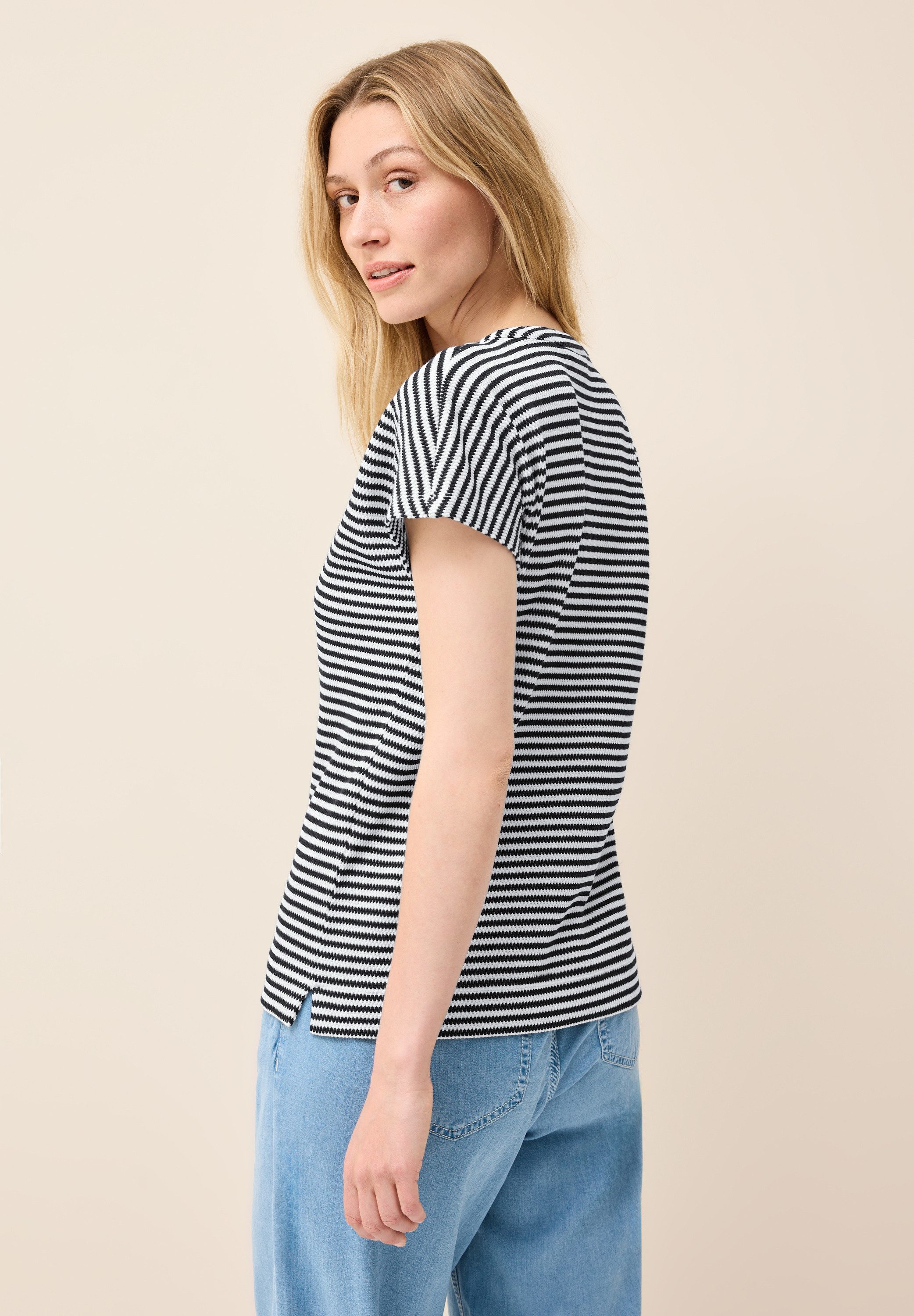 Cecil Shirt met V-hals