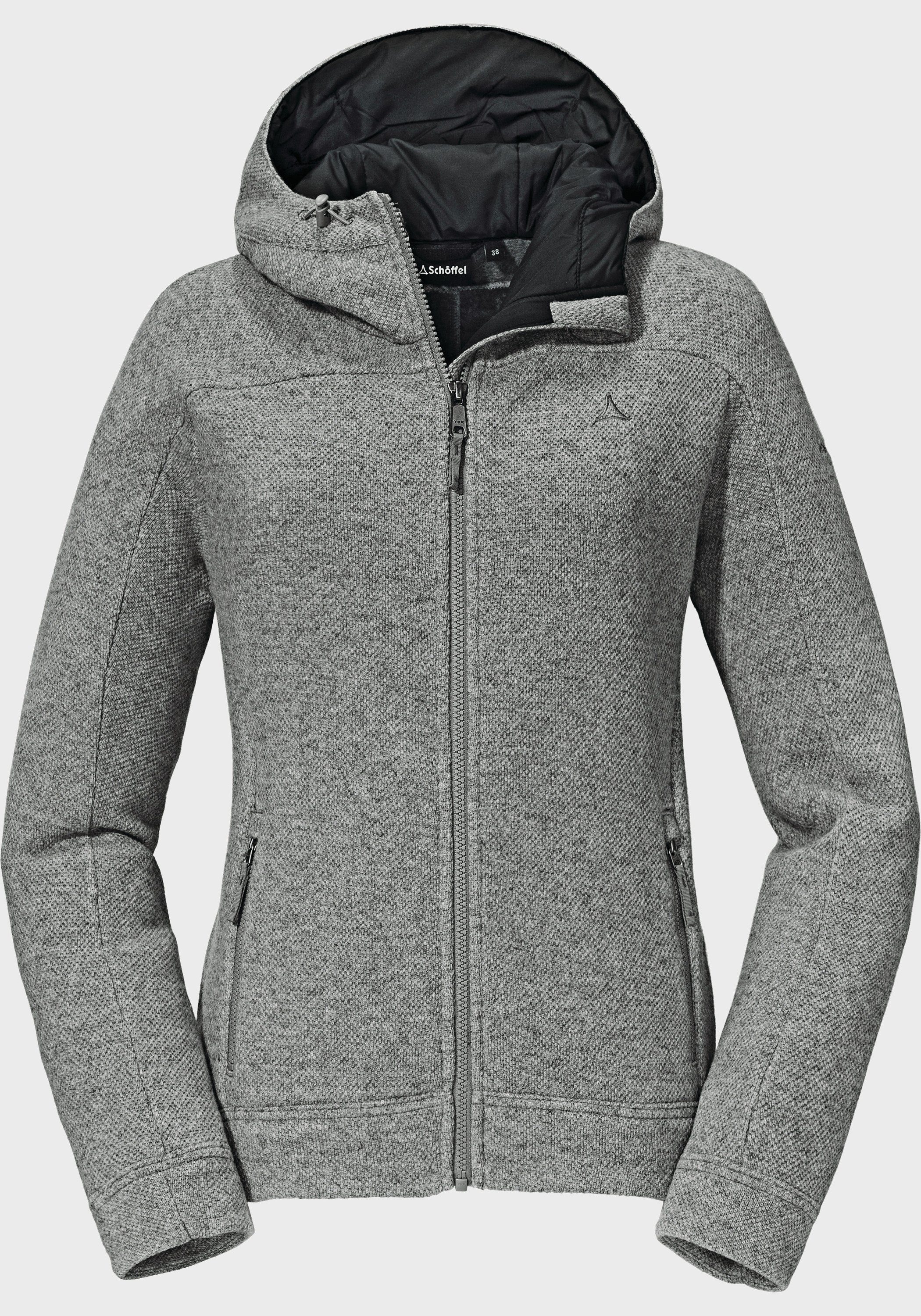 Schöffel Fleecejack Fleece hoody Lakefield L dames fleece vesten maat 36 grijs