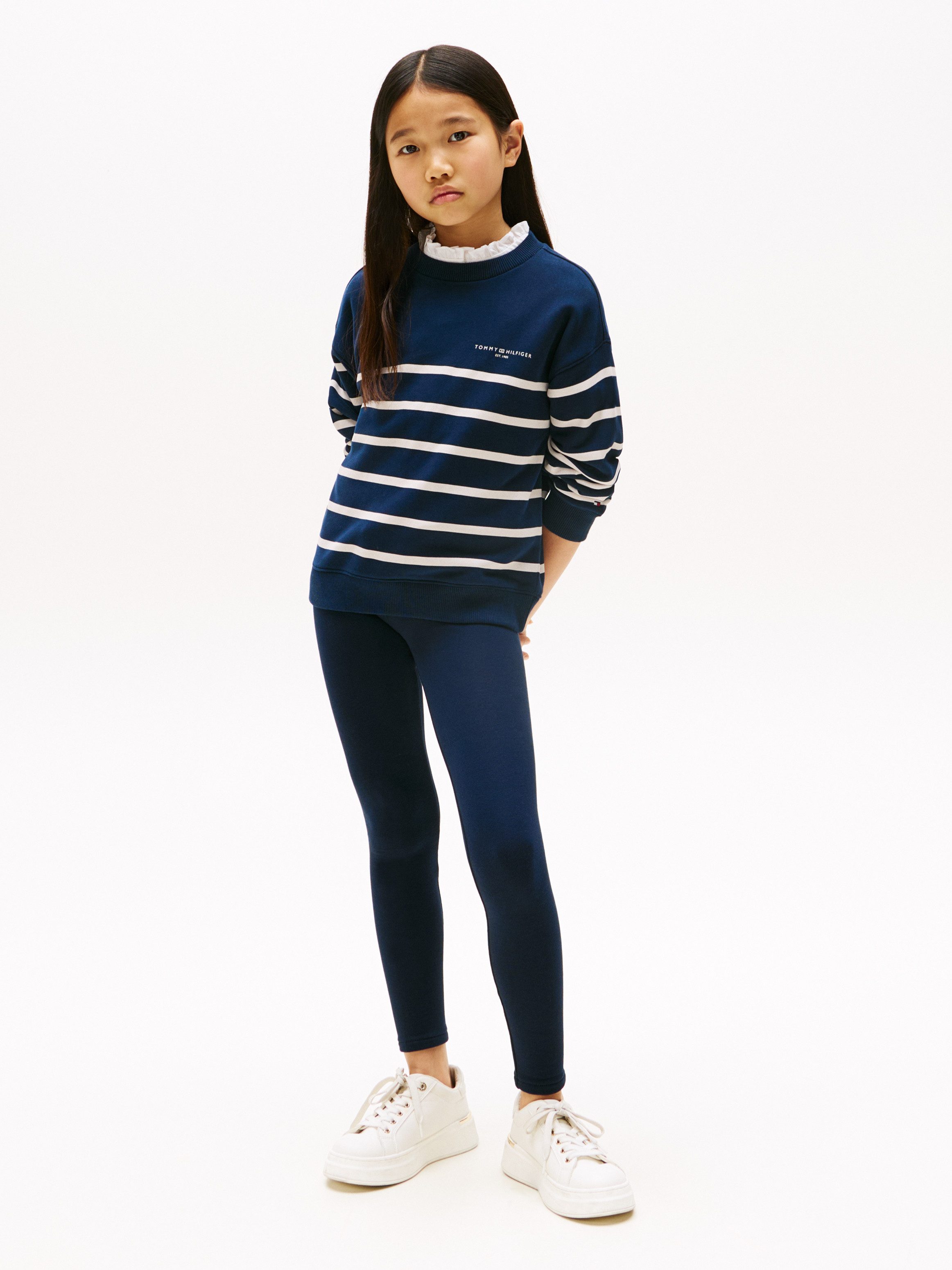 Tommy Hilfiger Legging voor kinderen tot 16 jaar, met logo-opdruk