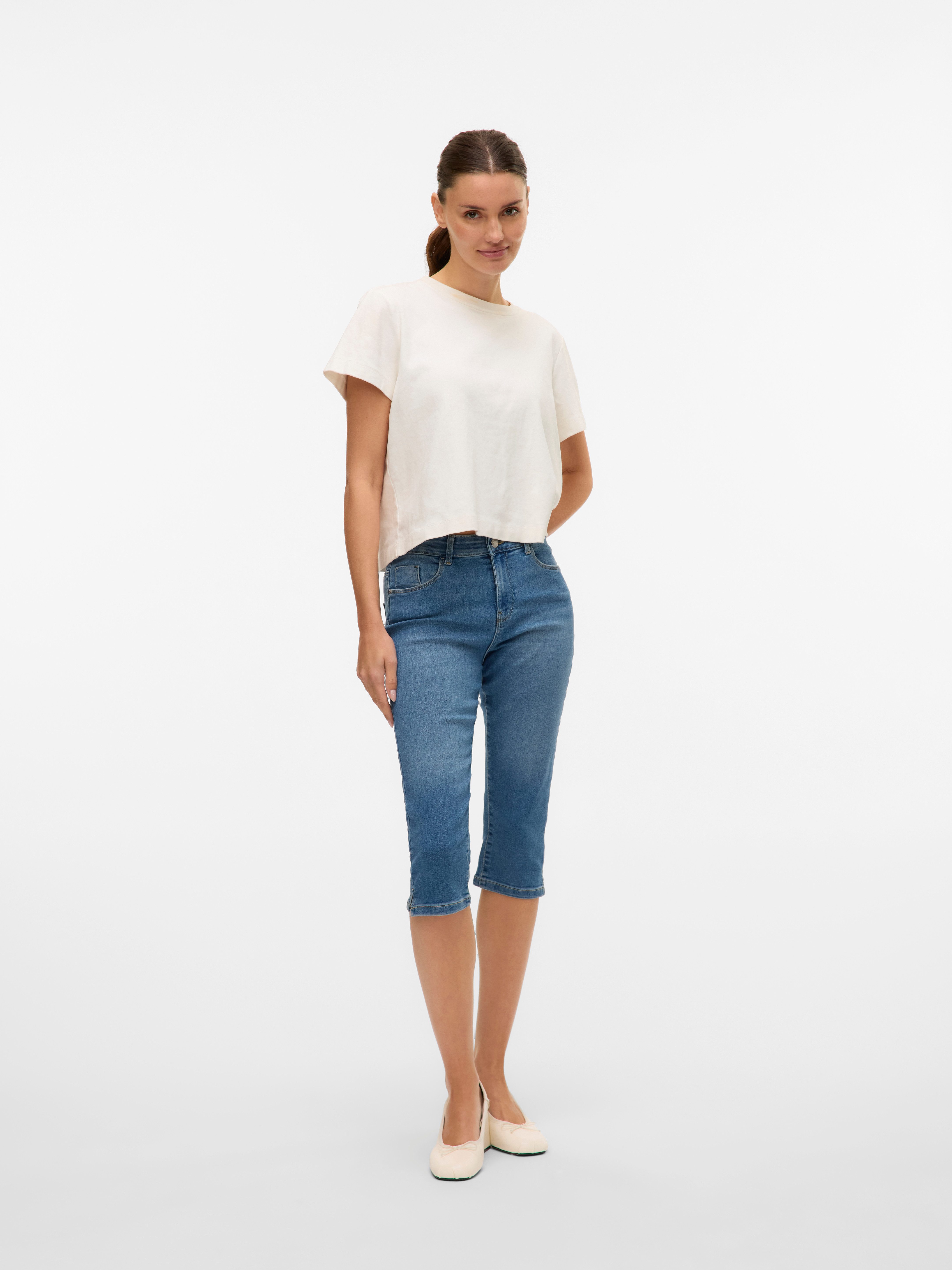 Vero Moda Capri jeans VMELLY MR KNICKERS DNM MIX NOOS