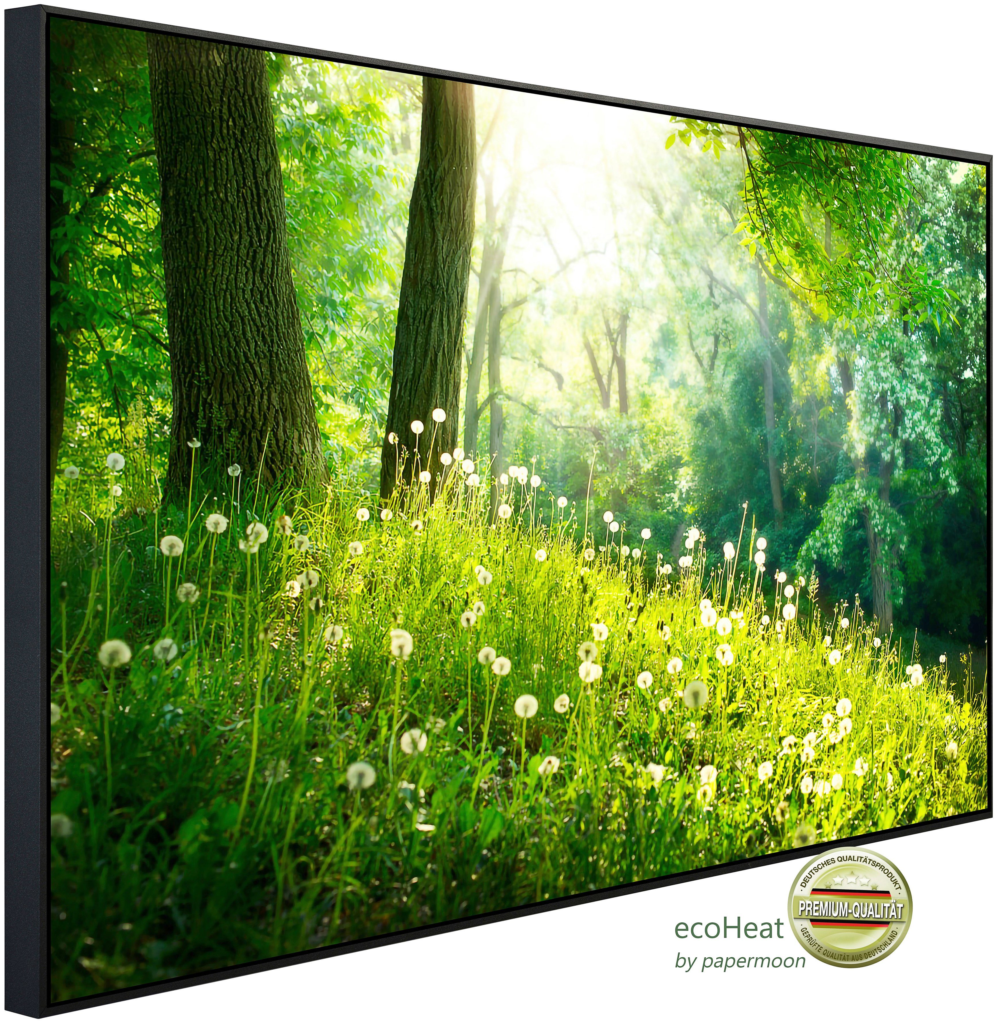 Papermoon Infraroodverwarming Groene gras en bomen zeer aangename stralingswarmte verwarmingen maat 120 cm x 75 cm x 3 cm multicolor