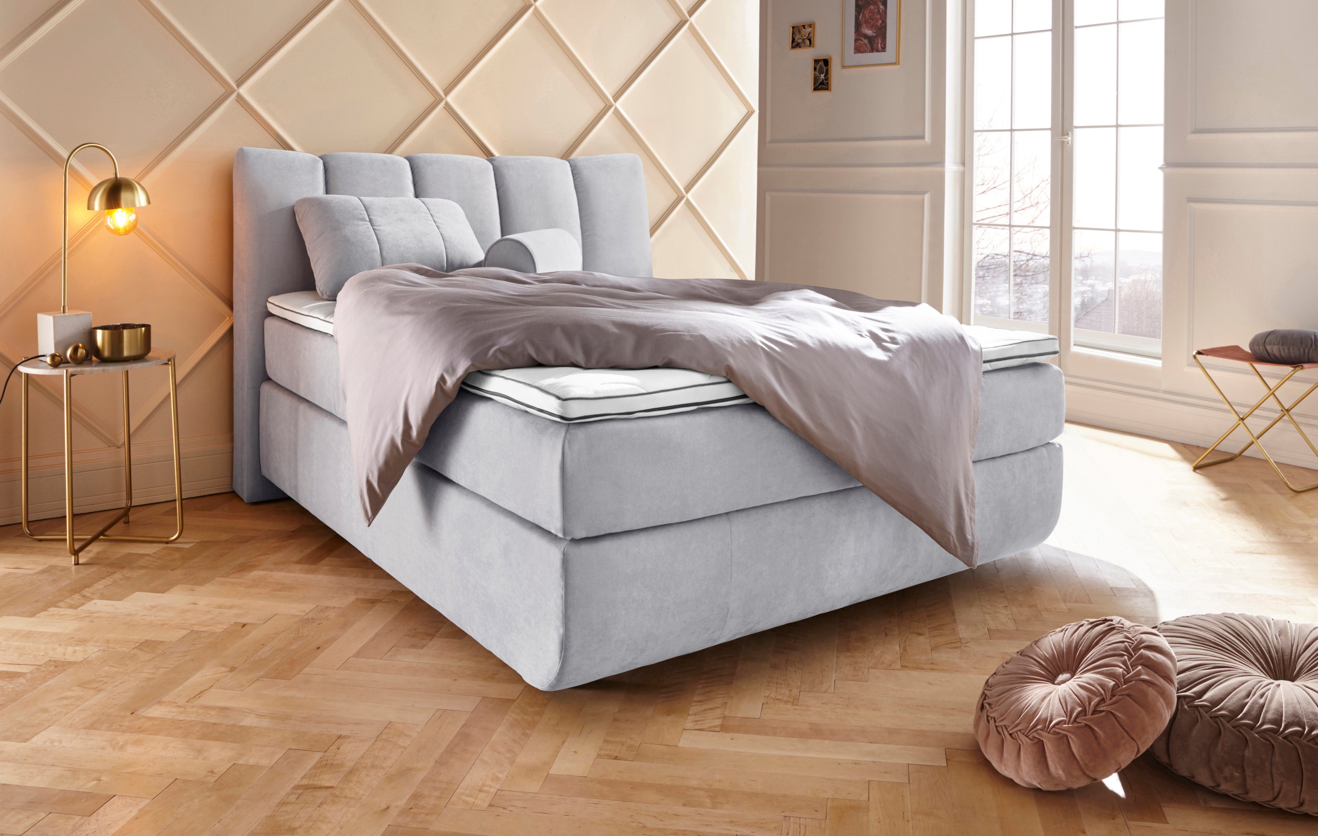 Leonique Boxspring Océane Los van de vloer- werkt vrijzwevend, verschillende hardheden (ook H4)