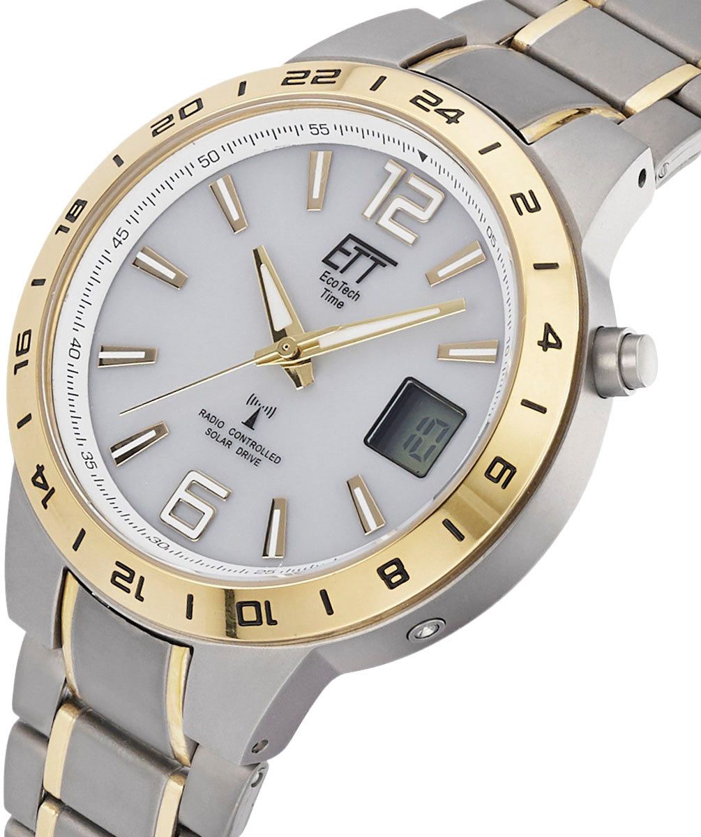 ETT Radiografisch horloge Basic Titan Armbandhorloge, herenhorloge, datum, solar, titanium