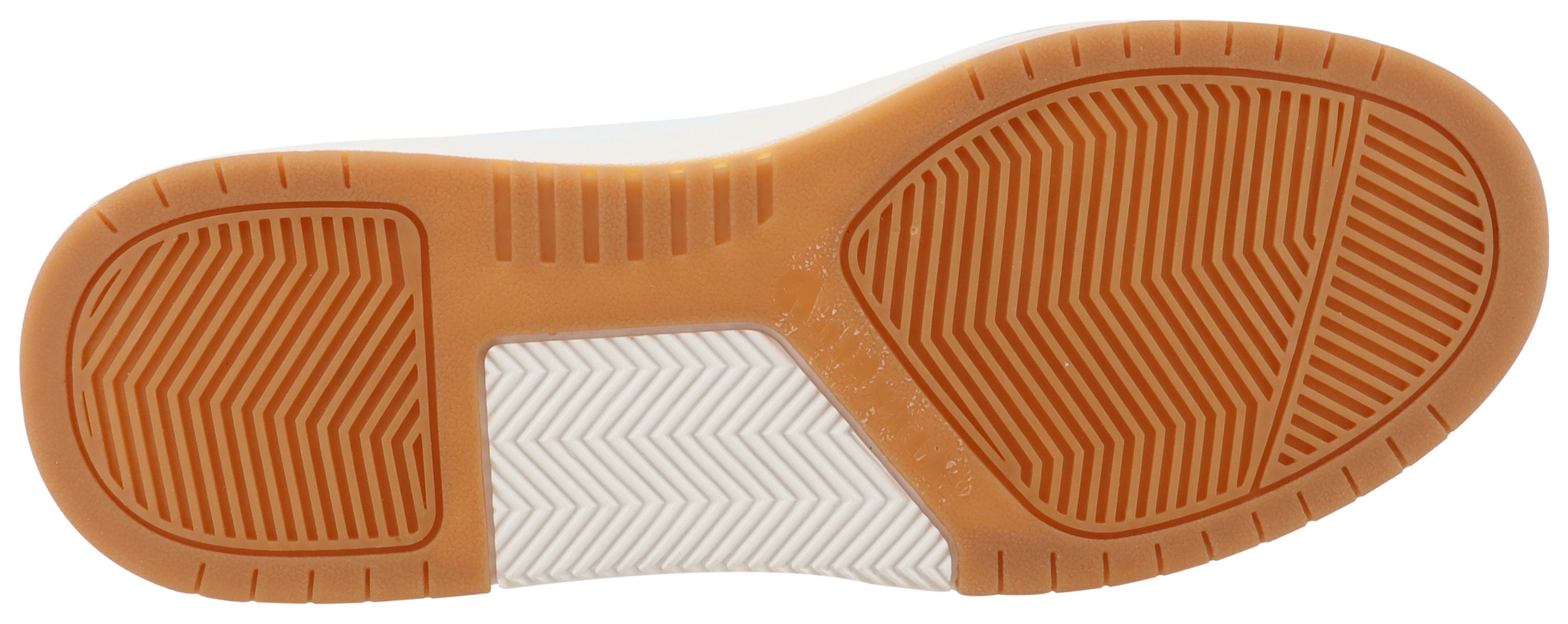 Tom Tailor Sneakers met sleehak , vrijetijdsschoen, lage schoen, veterschoen met perforatie