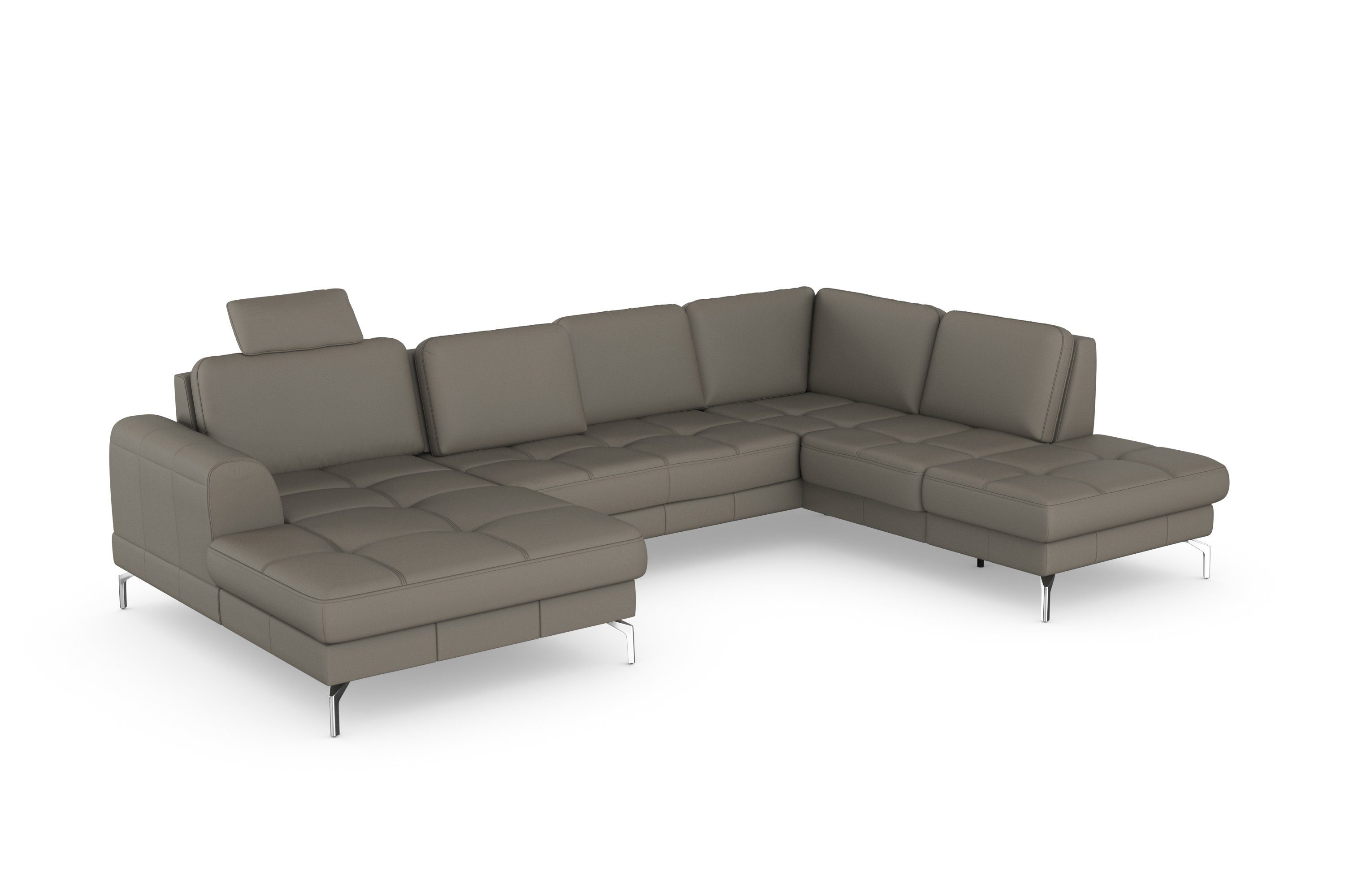 sit&more Zithoek Bendigo U-vorm inclusief zitdiepteverstelling, bodemvrijheid 15 cm, in 2 pootkleuren