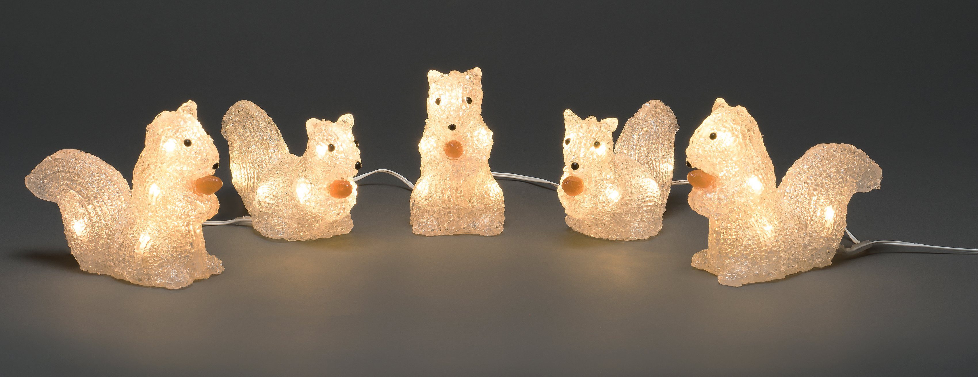 KONSTSMIDE Led-lichtsnoer Eekhoorntje, kerstversiering buiten