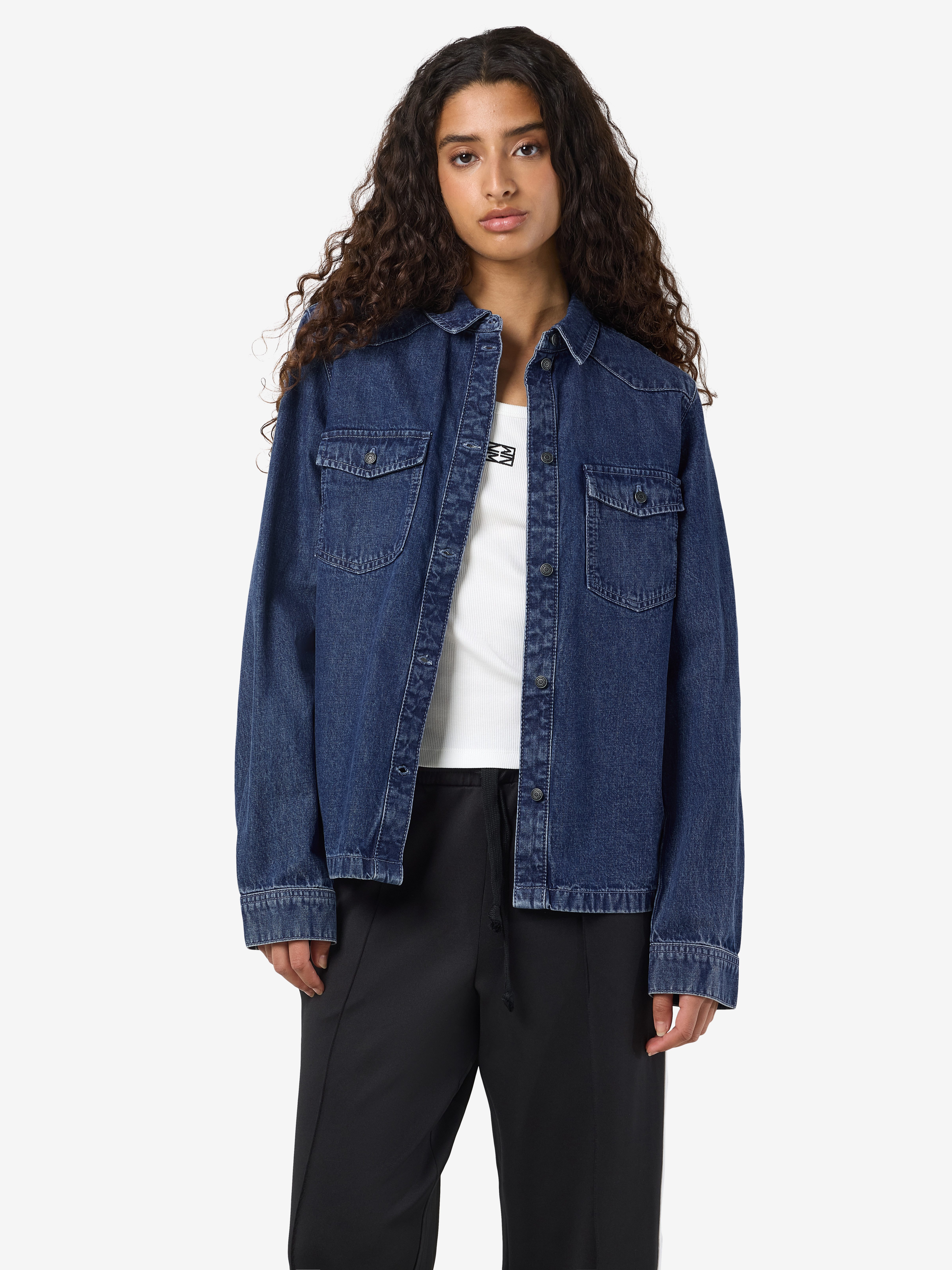 Noisy may Jeans blouse NMNEW SIGNE L/S DENIM SHIRT VI002MB NOOS