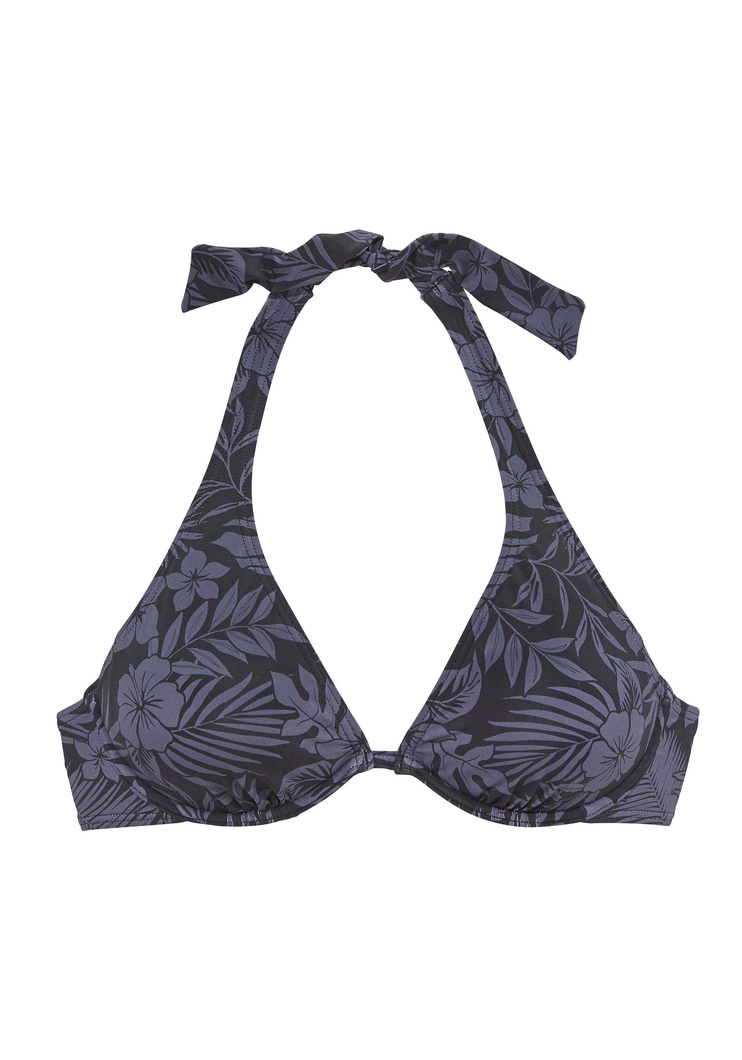Venice Beach Bikinitop met beugels Moloka met tropische print
