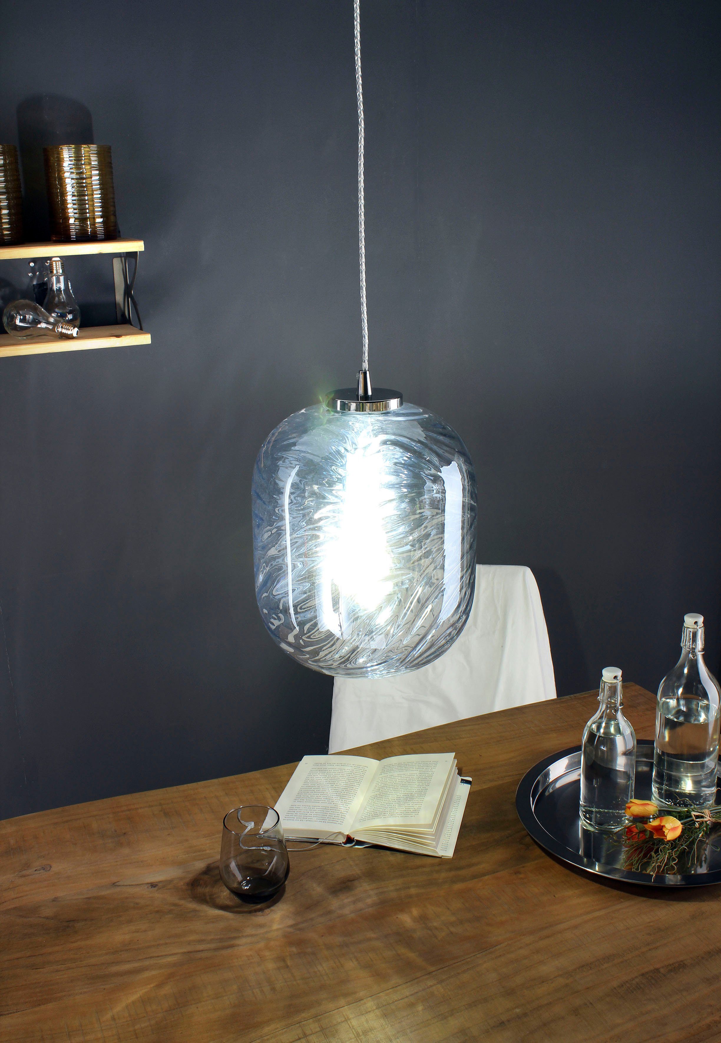 ECO-LIGHT Hanglamp Nereide hoogwaardig glas (1 stuk)