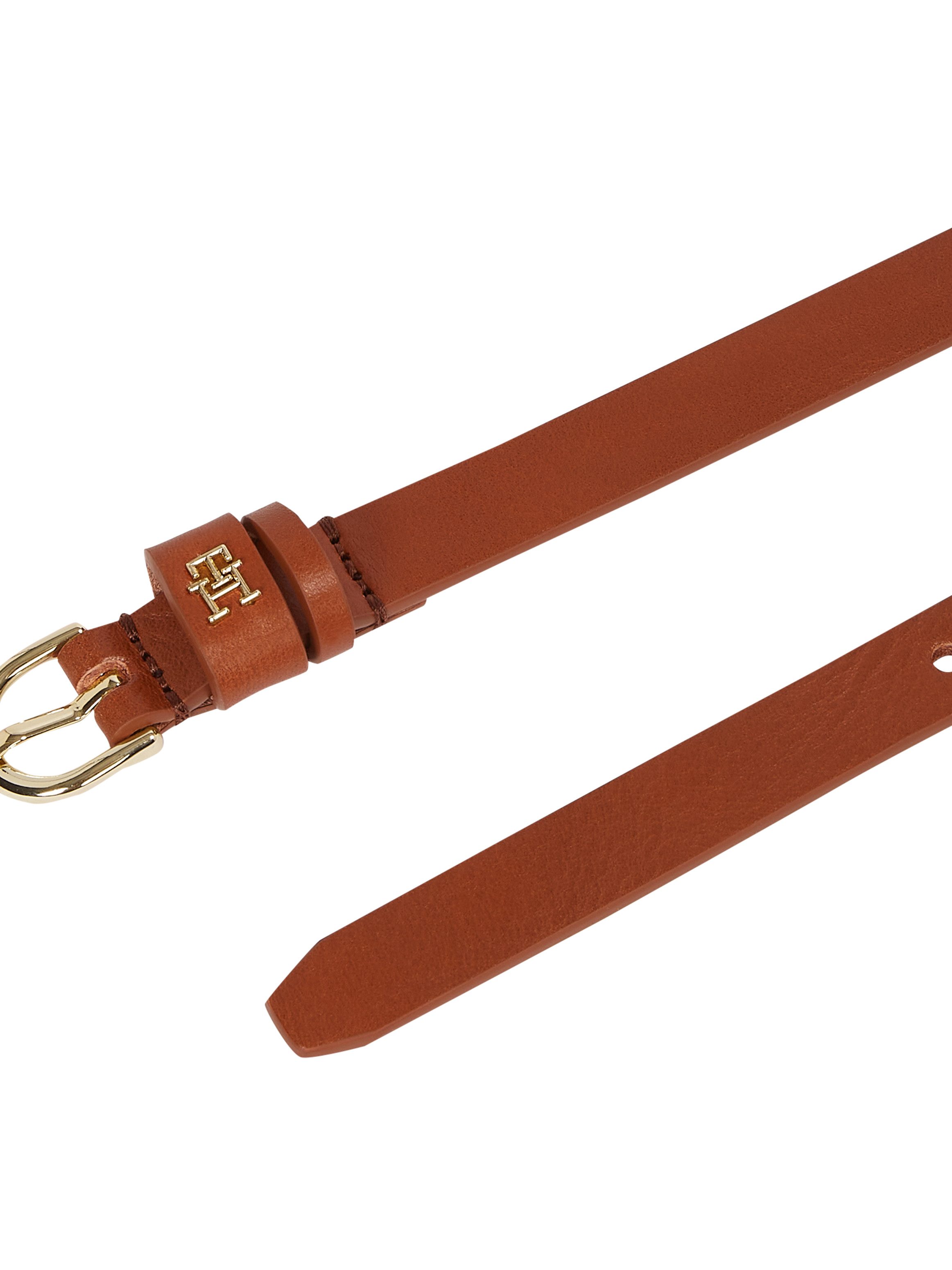 Tommy Hilfiger Leren riem ESSENTIAL EFFORTLESS 1.5 Ovale eenvoudig pin sluiting, logo-embleem
