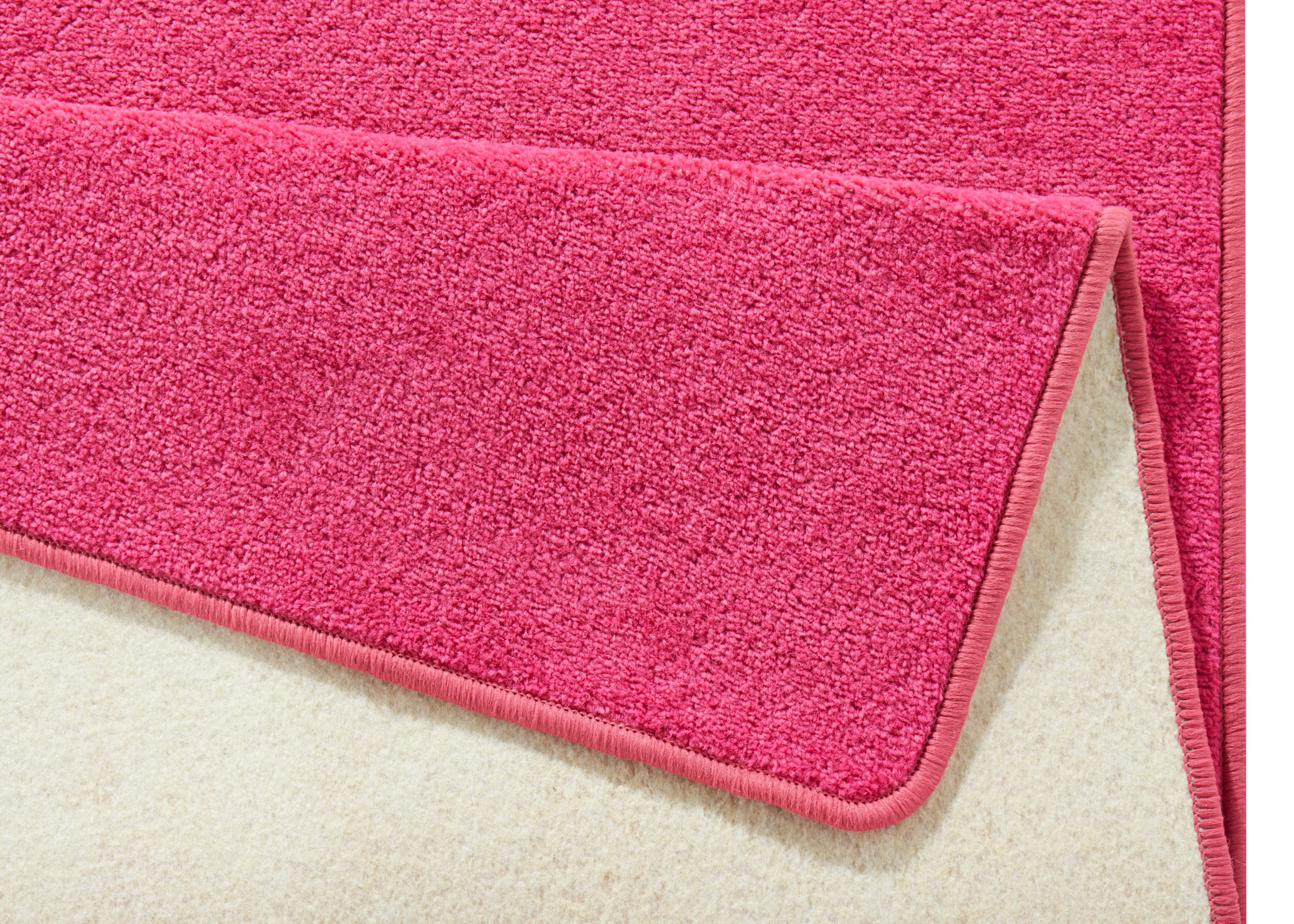 HANSE Home Vloerkleed Fancy Kortpolig, loper, effen, geketteld, woonkamer, slaapkamer, eetkamer