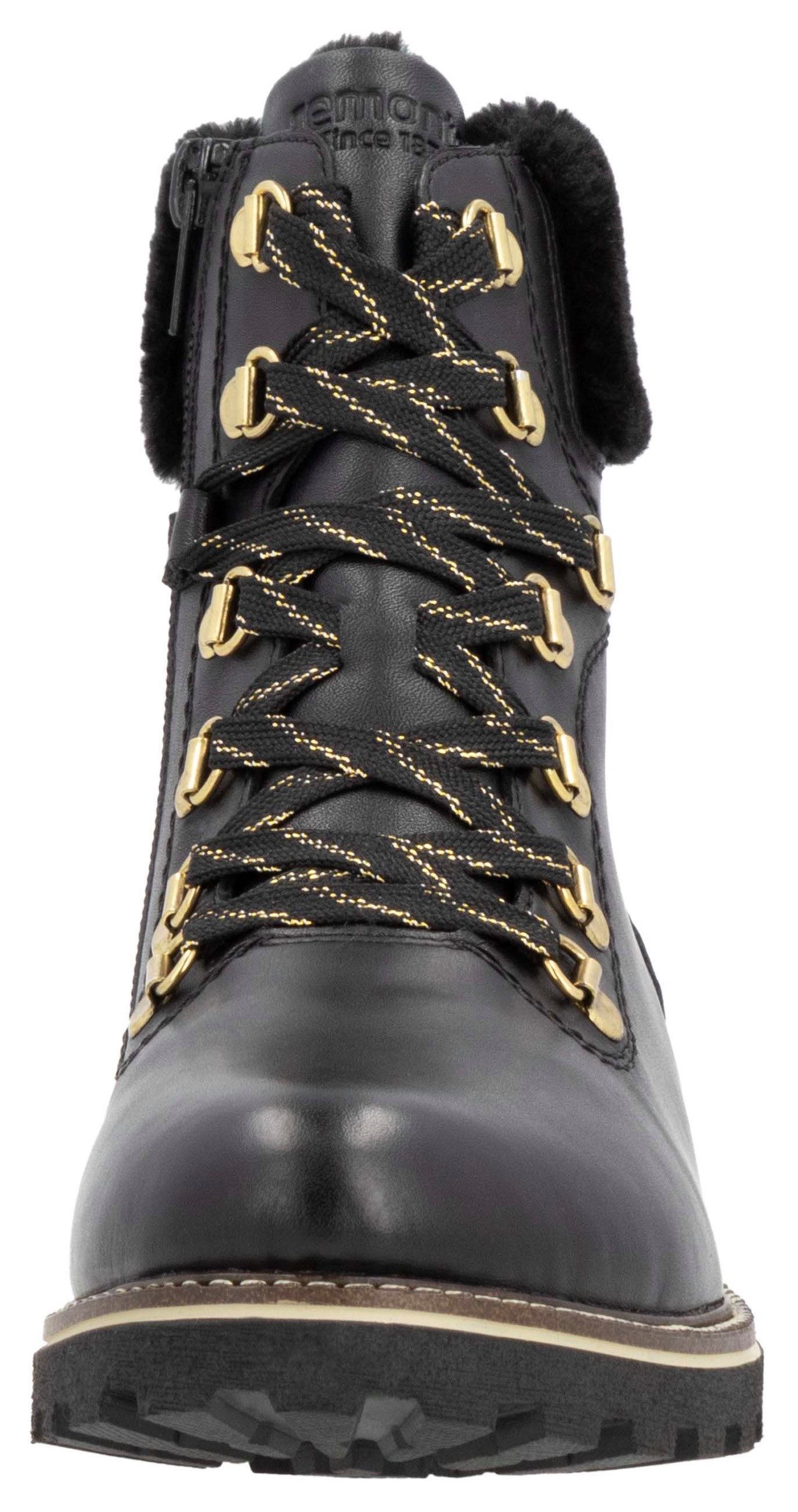 Remonte Winterlaarzen hakken, winter-enkellaars, veterschoenen met tex-membraan