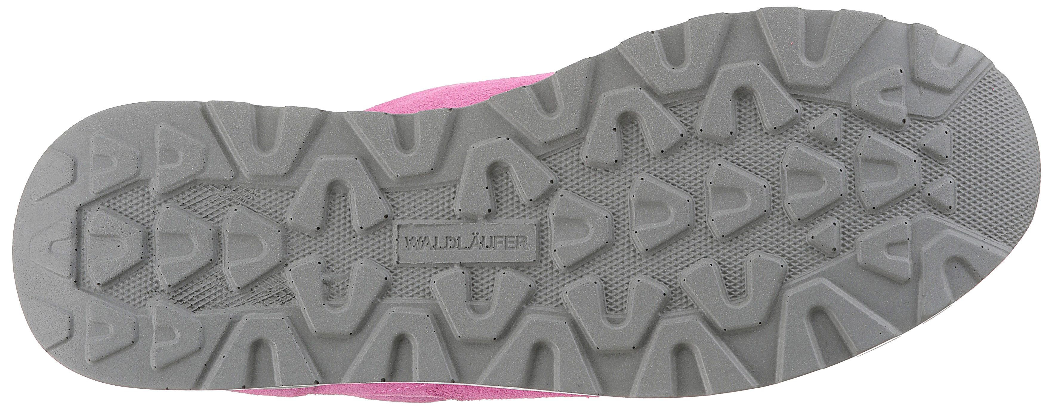 Waldläufer Sneakers met sleehak Hiroko , veterschoenen, vrijetijdsschoen, lage schoen, contrasterende afwerking, breedte h