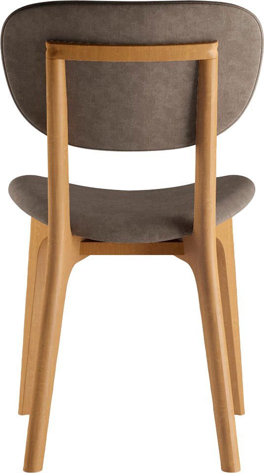 INOSIGN Stoel COZY Made in Italy Frame in beuken, kersen- of notenhout, massief hout, designstoel (set, 2 stuks)