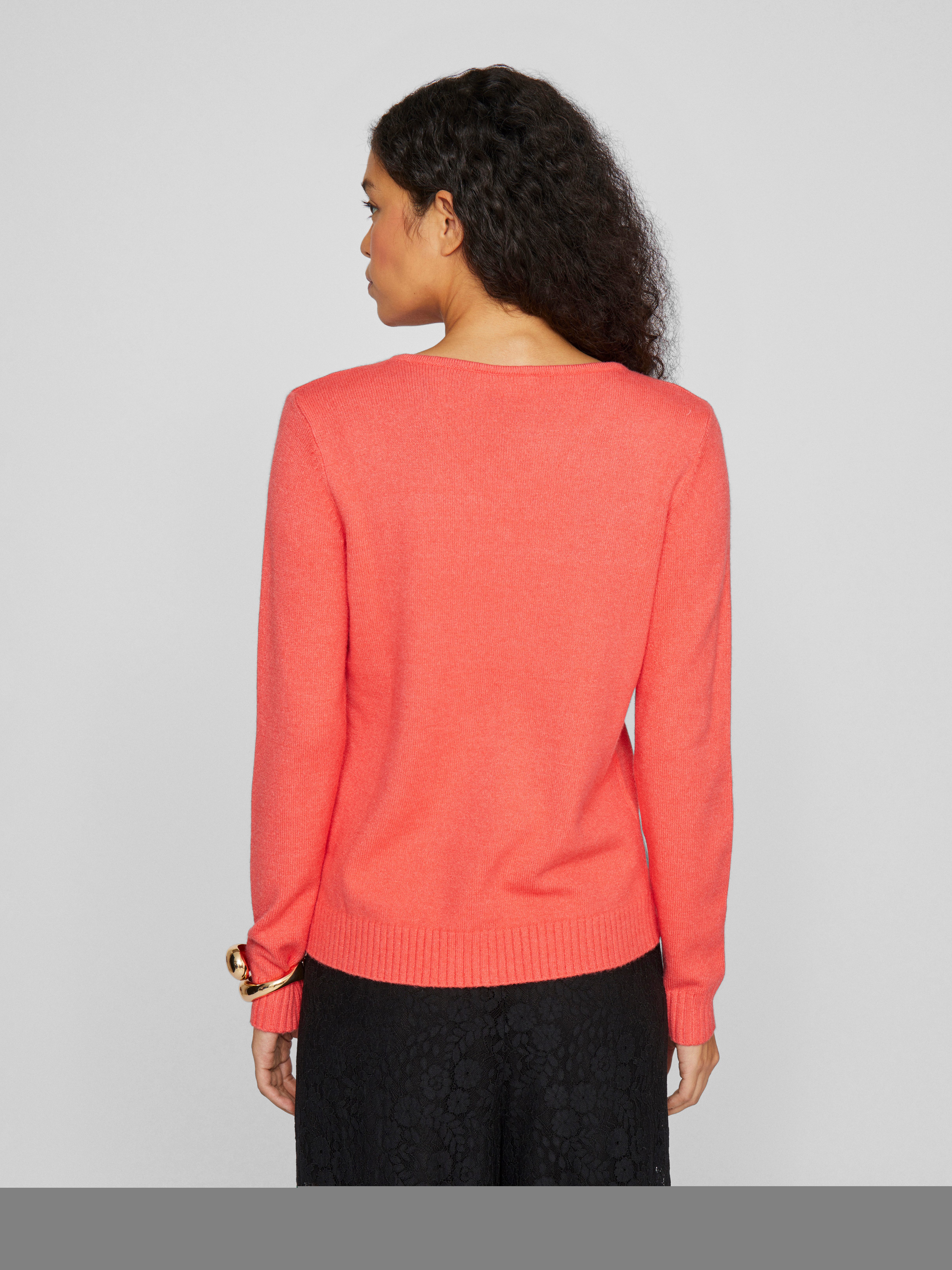 Vila Trui met V-hals VIRIL V-NECK L S KNIT TOP NOOS