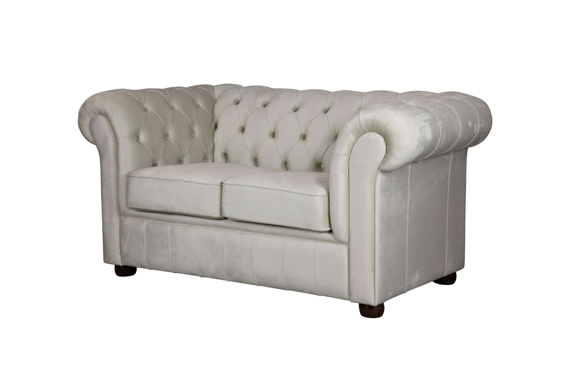 Home affaire 2-zitsbank CHARENTE, Chesterfield bank, golfvering, afmetingen: B/D/H: 147/89/74 cm