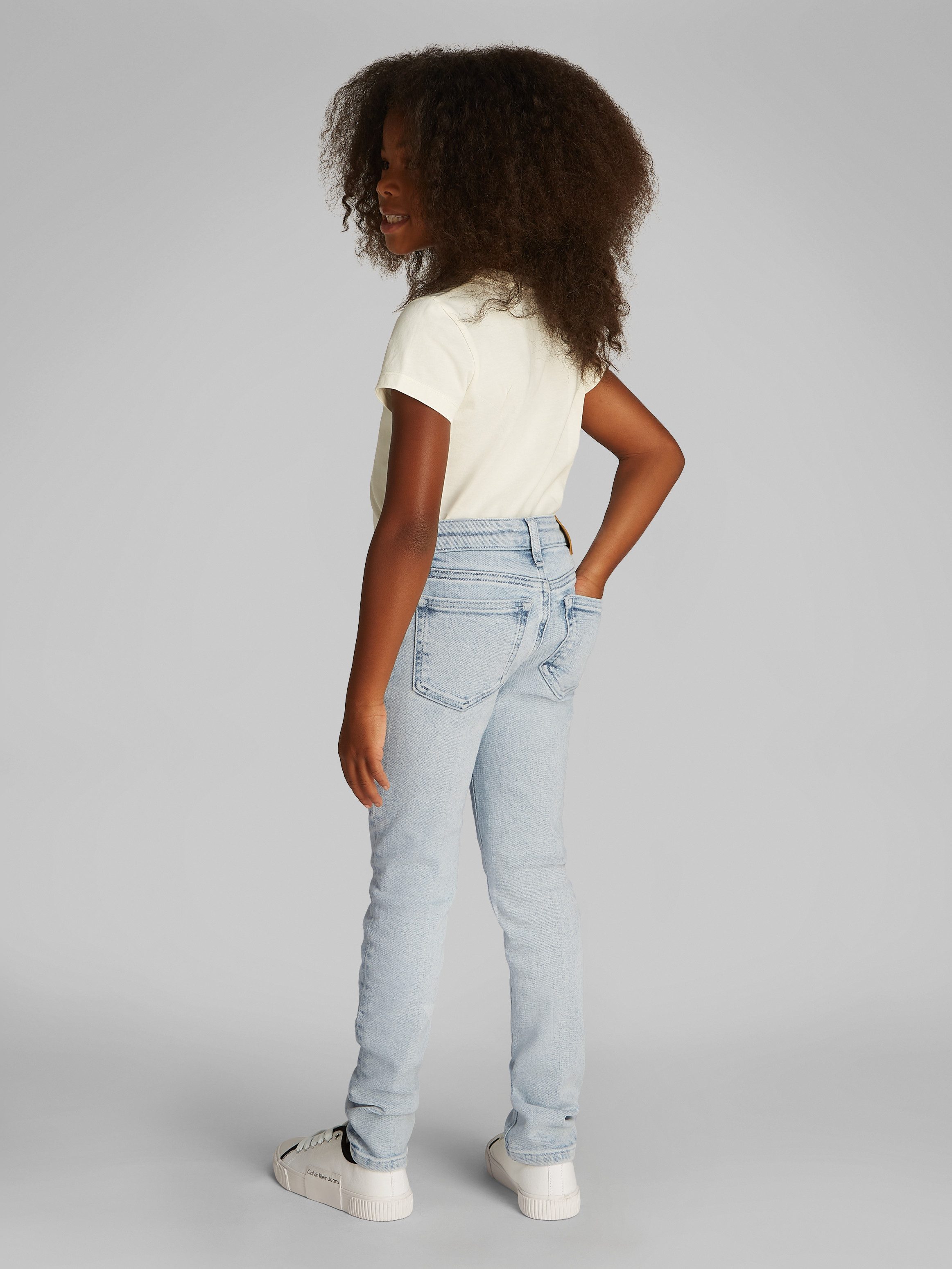 Calvin Klein Skinny fit jeans MR SKINNY DENIM CLEAN BLUE STR